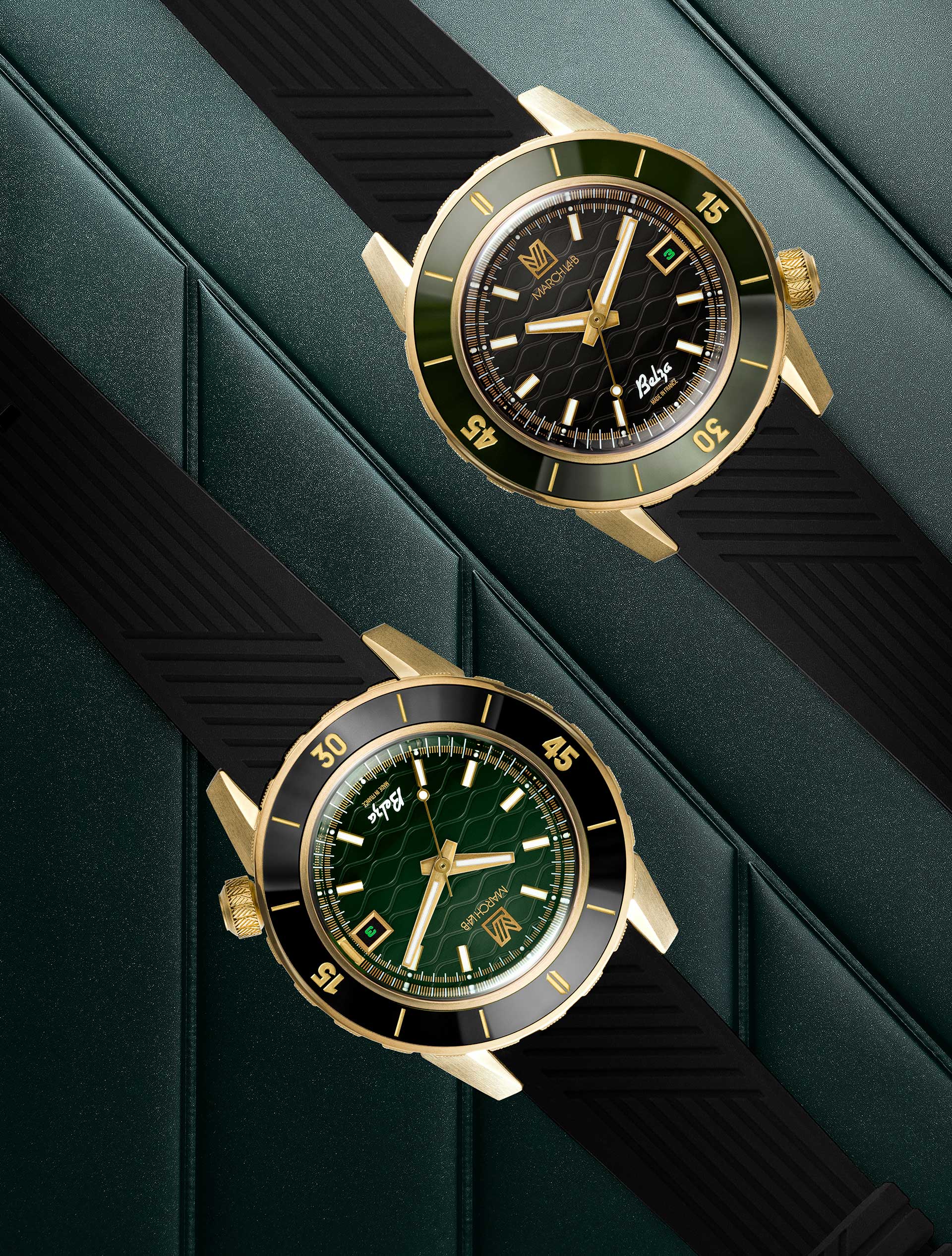 march-la-b-belza-automatique-pack-twin-coffret-montre-bronze-30-atm image 1