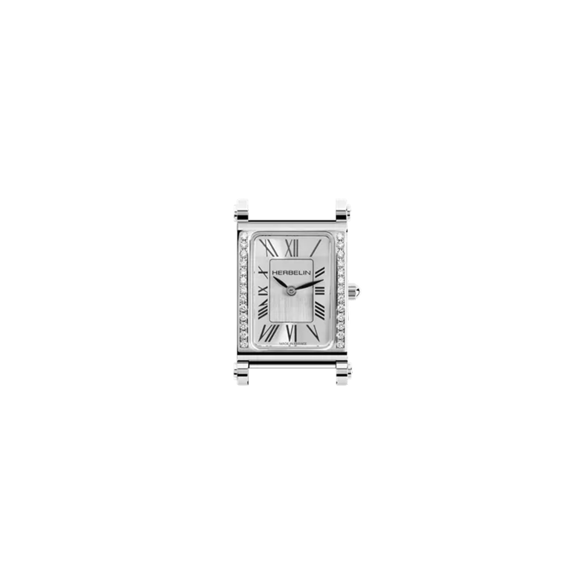 herbelin-antar-s-bo-tier-galb-quartz-femme-acier-diamants-chiffres-romains image 1