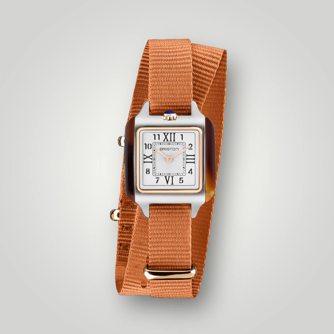 briston-clubmaster-lady-bracelet-nato-12-mm-marron image 3
