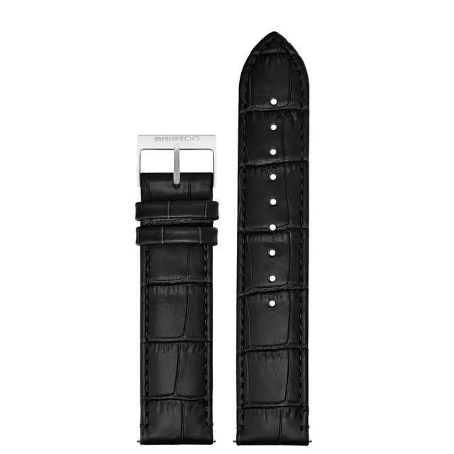 briston-bracelet-cuir-luxury-noir-mat-20-mm-2 image 1