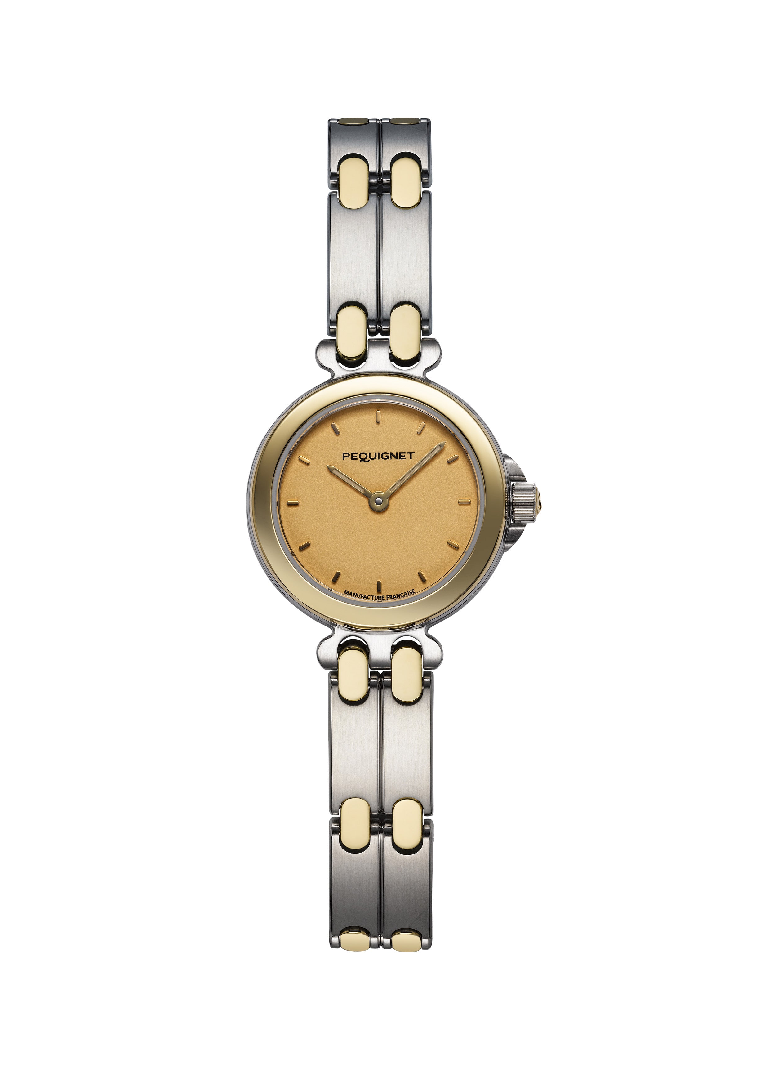 pequignet-moorea-25-mm-or-et-acier-cadran-champagne-quartz-femme image 1