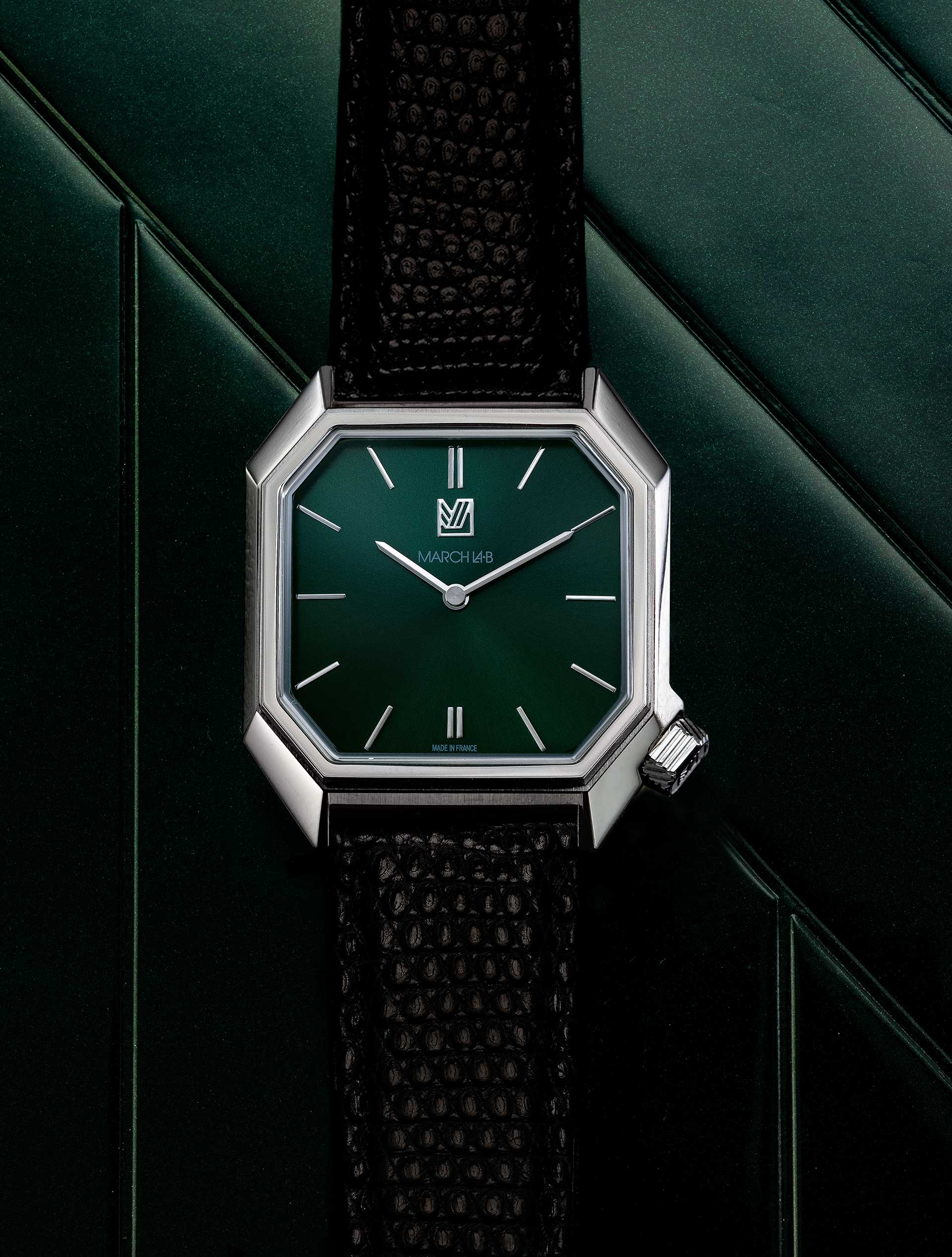 march-la-b-mansart-electrique-forest-montre-octogonale-34-mm image 1