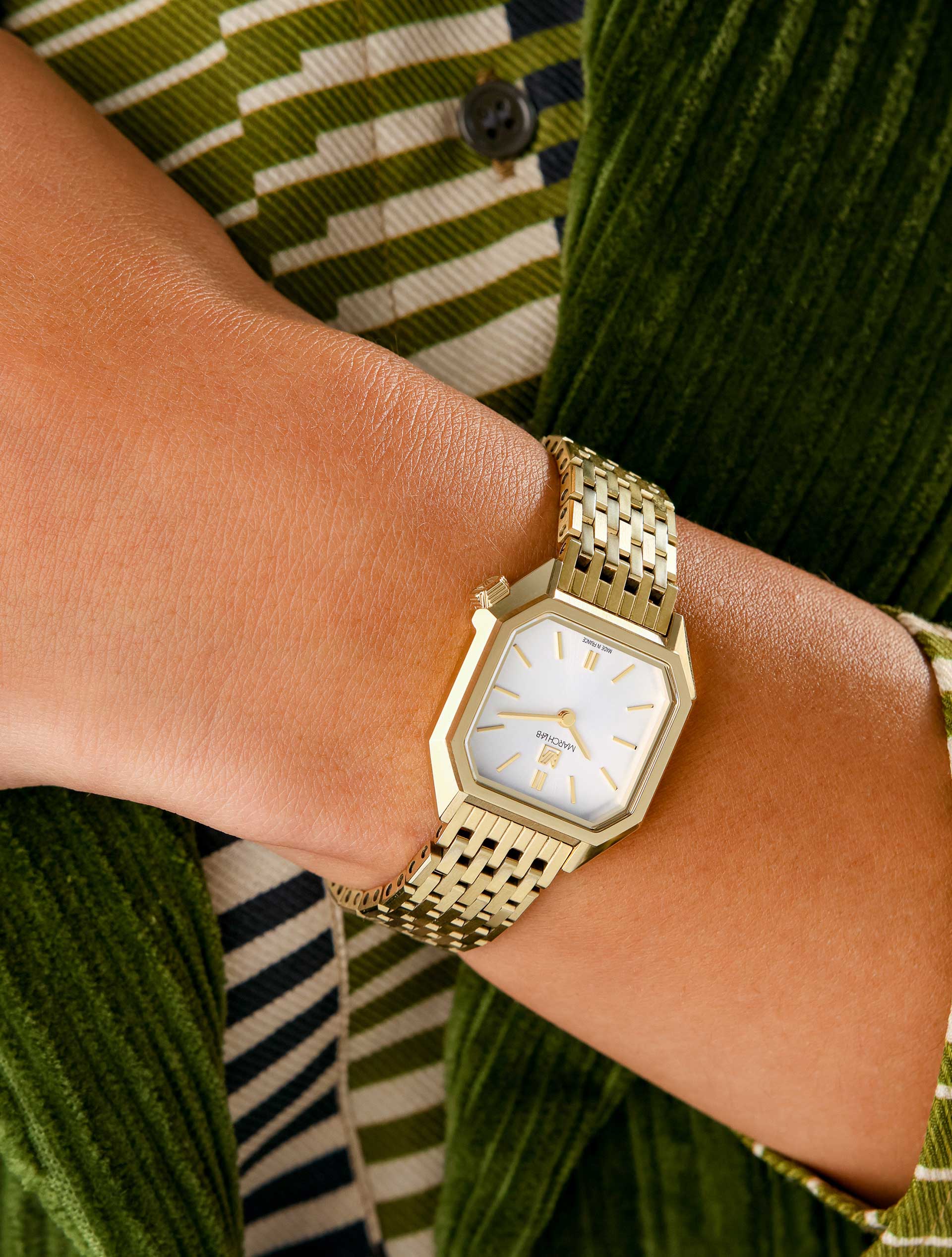march-la-b-lady-mansart-continental-montre-femme-octogonale-26-mm image 2