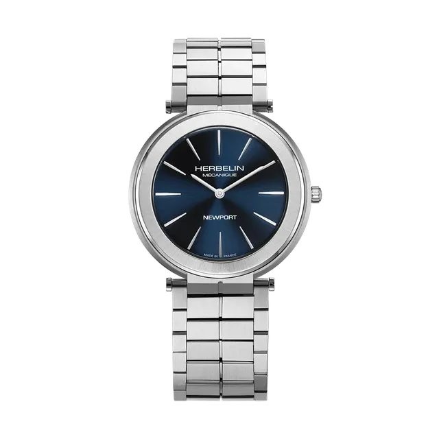herbelin-newport-slim-m-canique-homme-acier-bleu-7-3-mm image 1