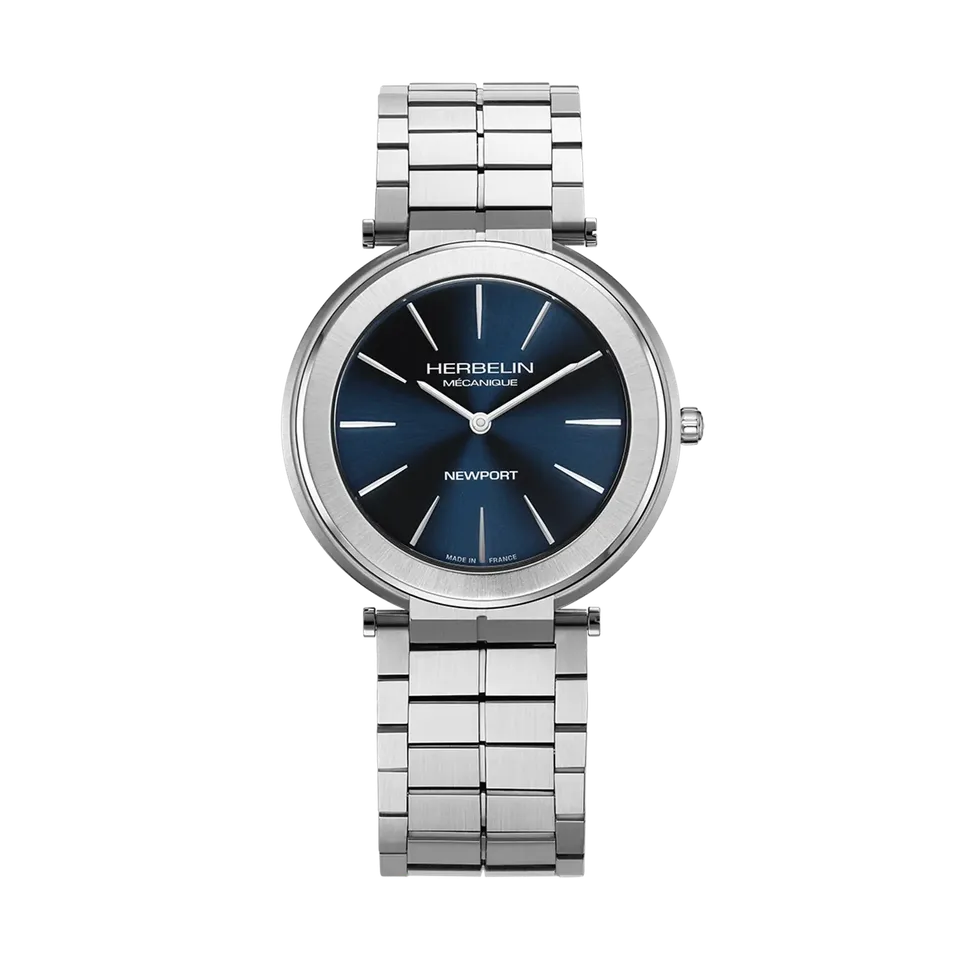 herbelin-newport-slim-m-canique-homme-acier-bleu-7-3-mm image 1