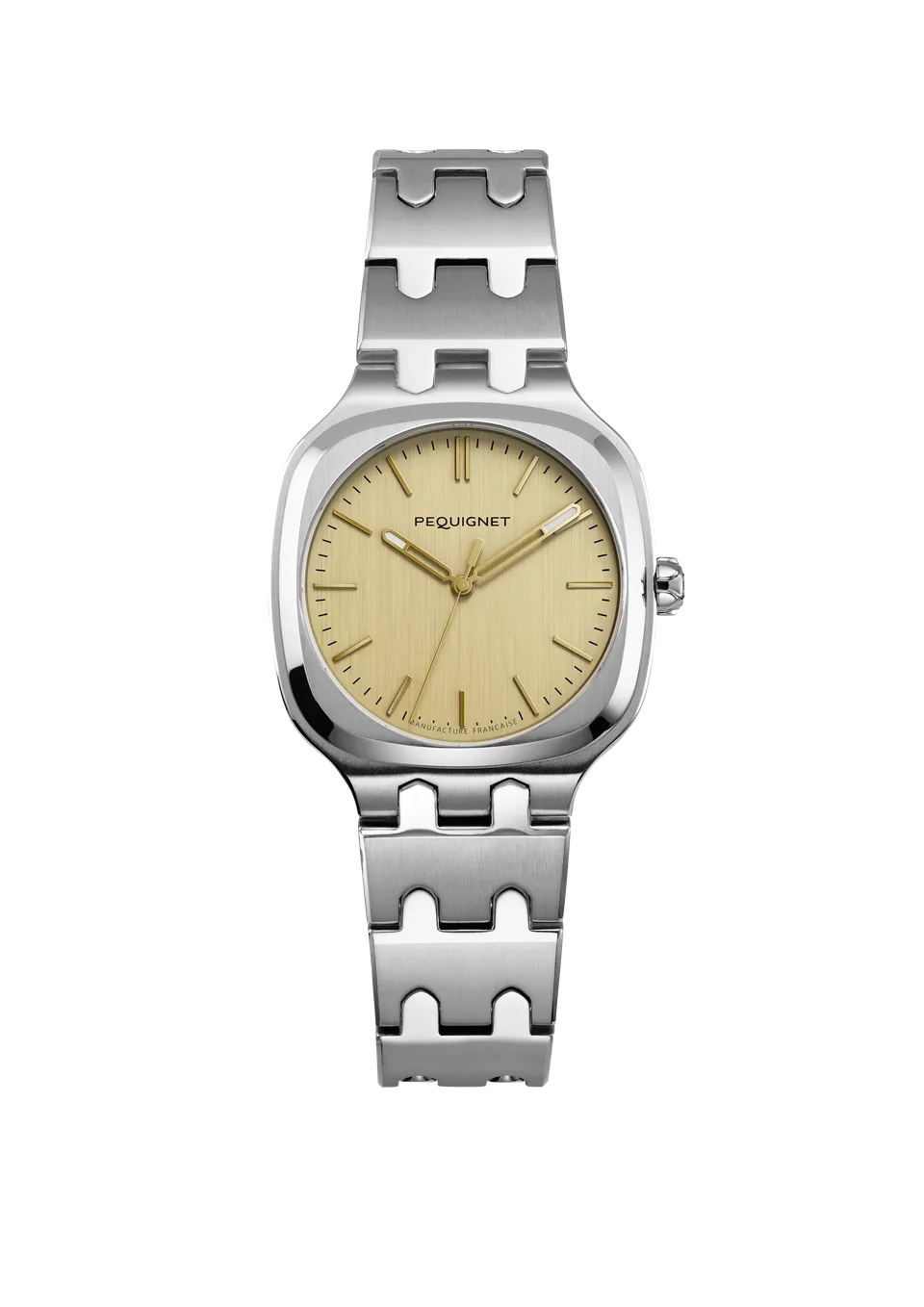 pequignet-concorde-30-mm-quartz-mixte-cadran-dor-acier image 1