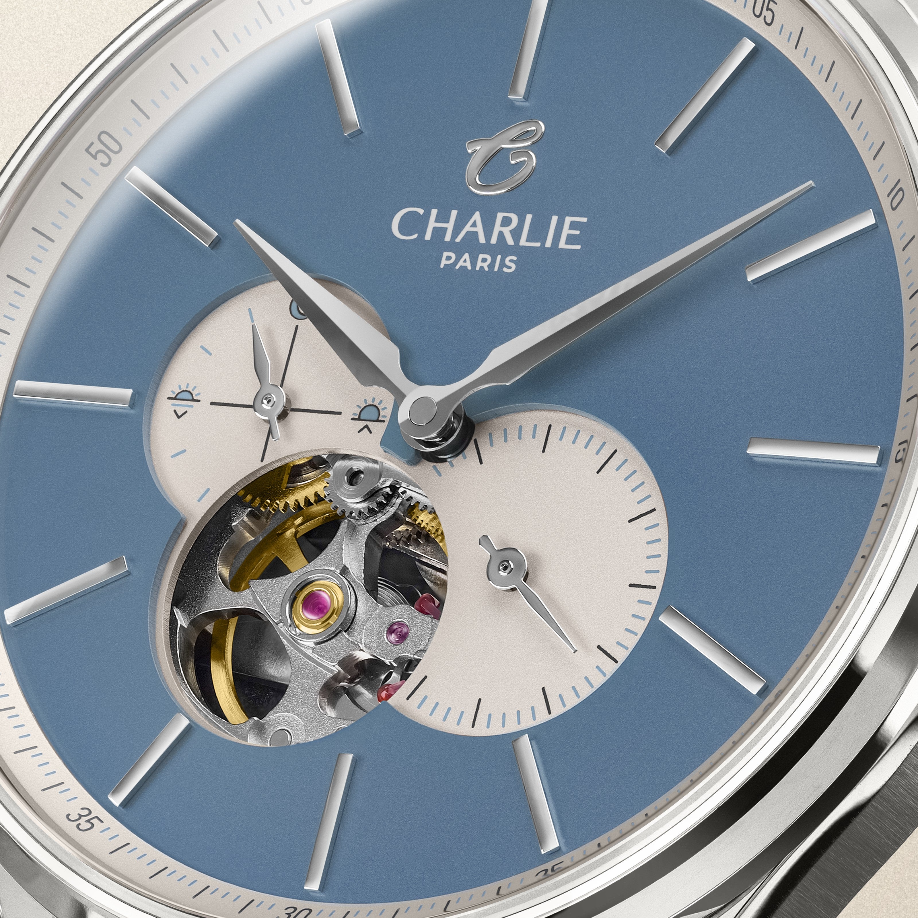 charlie-paris-initial-c-ur-ouvert-summer-blue-automatique-40mm image 8