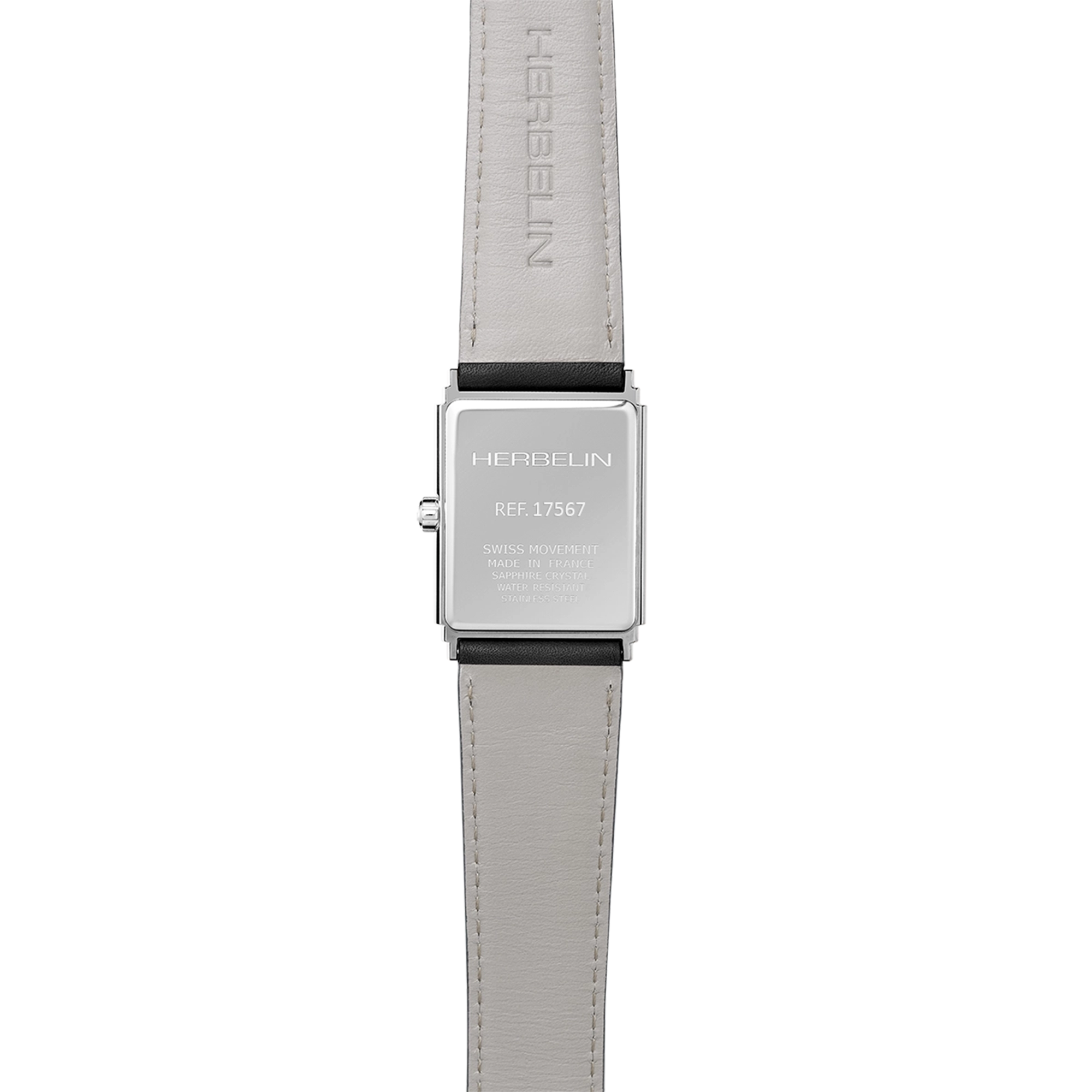 herbelin-art-d-co-1925-s-anthracite-montre-quartz-homme-cuir image 4
