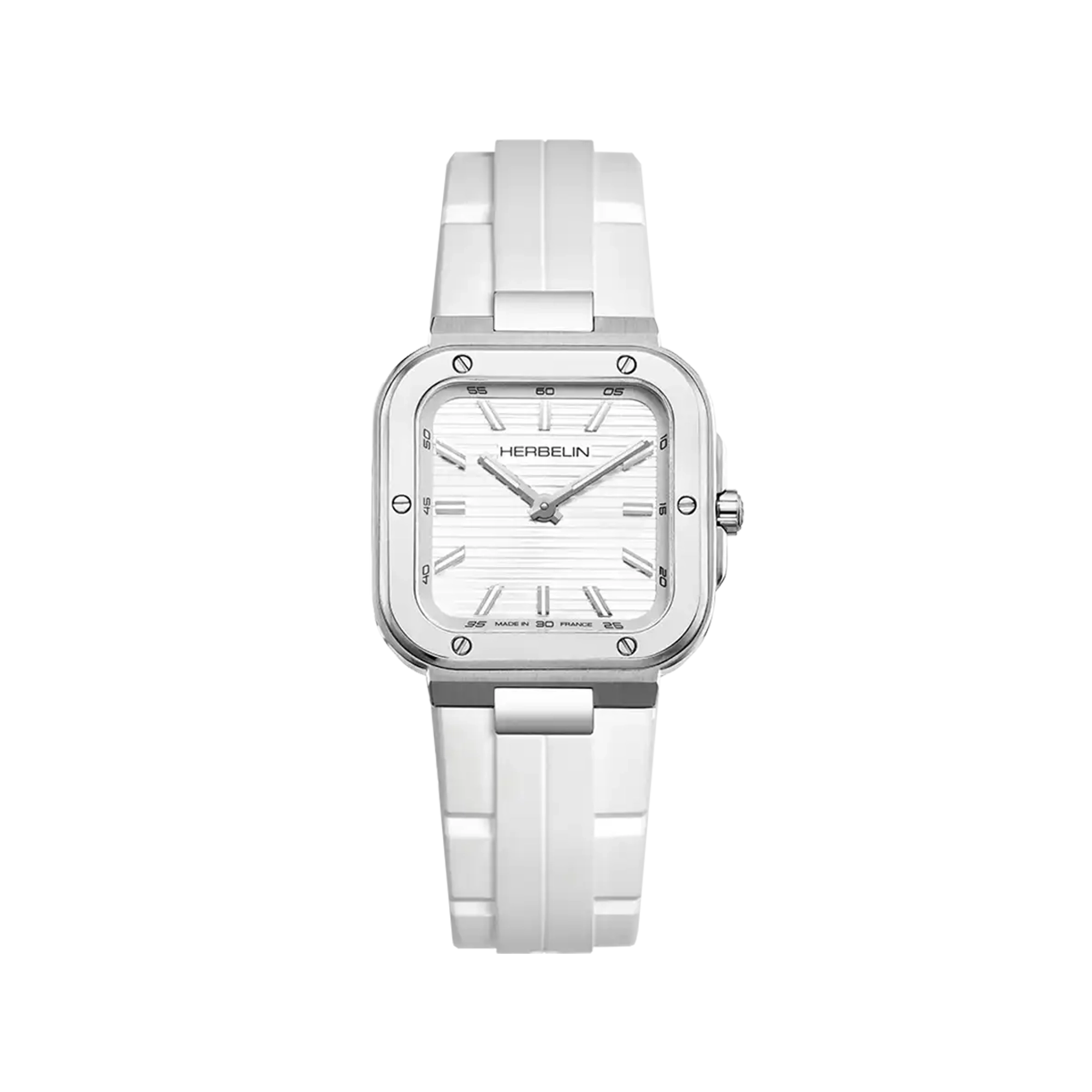 herbelin-cap-camarat-square-dame-blanc-montre-quartz image 1