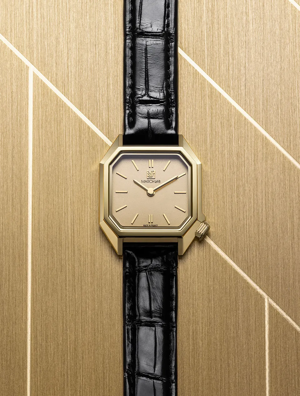 march-la-b-lady-mansart-montre-femme-golden-hour-plaqu-or-26-mm image 1