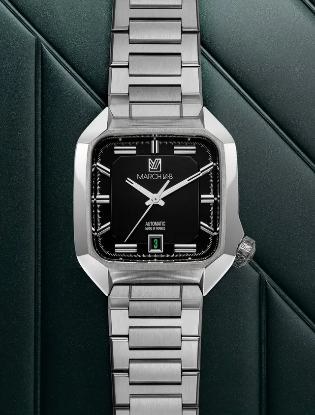 march-la-b-am2-automatique-black-39-mm-montre-octogonale-homme image 1