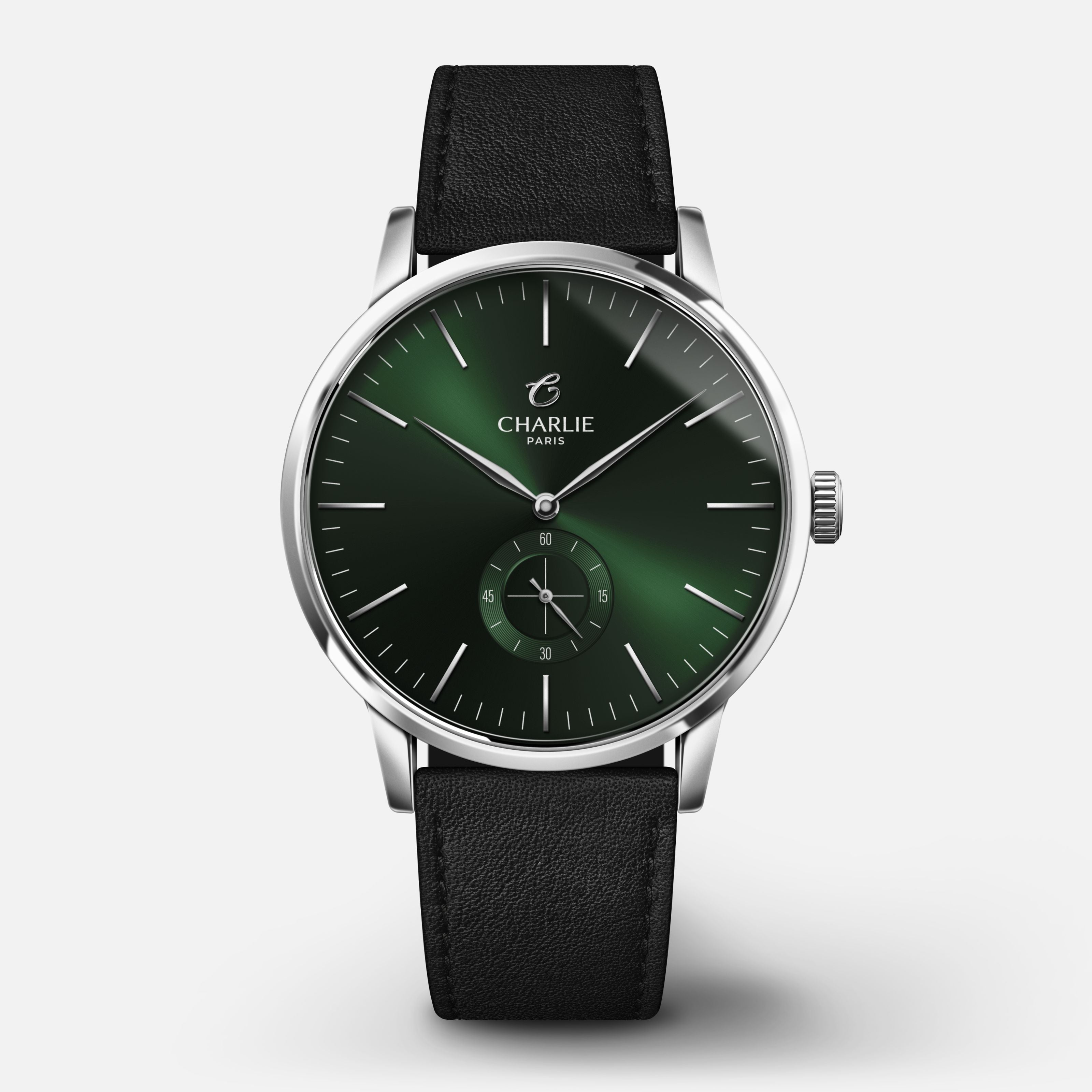 charlie-paris-horizon-montre-quartz-homme-39mm-cadran-vert image 8