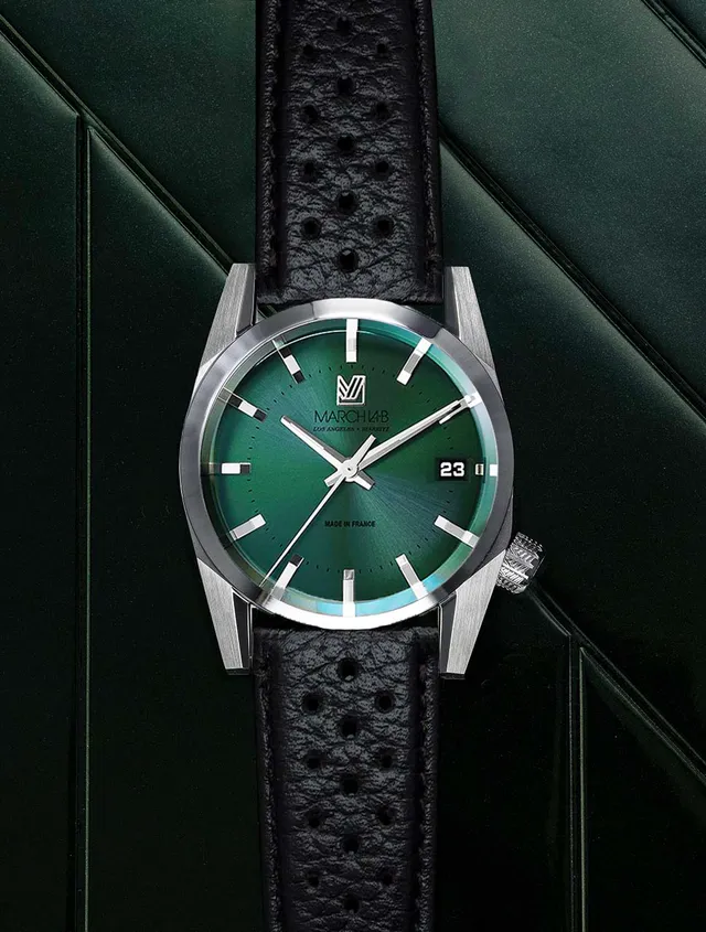 march-la-b-am69-electrique-forest-montre-36-mm-cadran-vert image 1