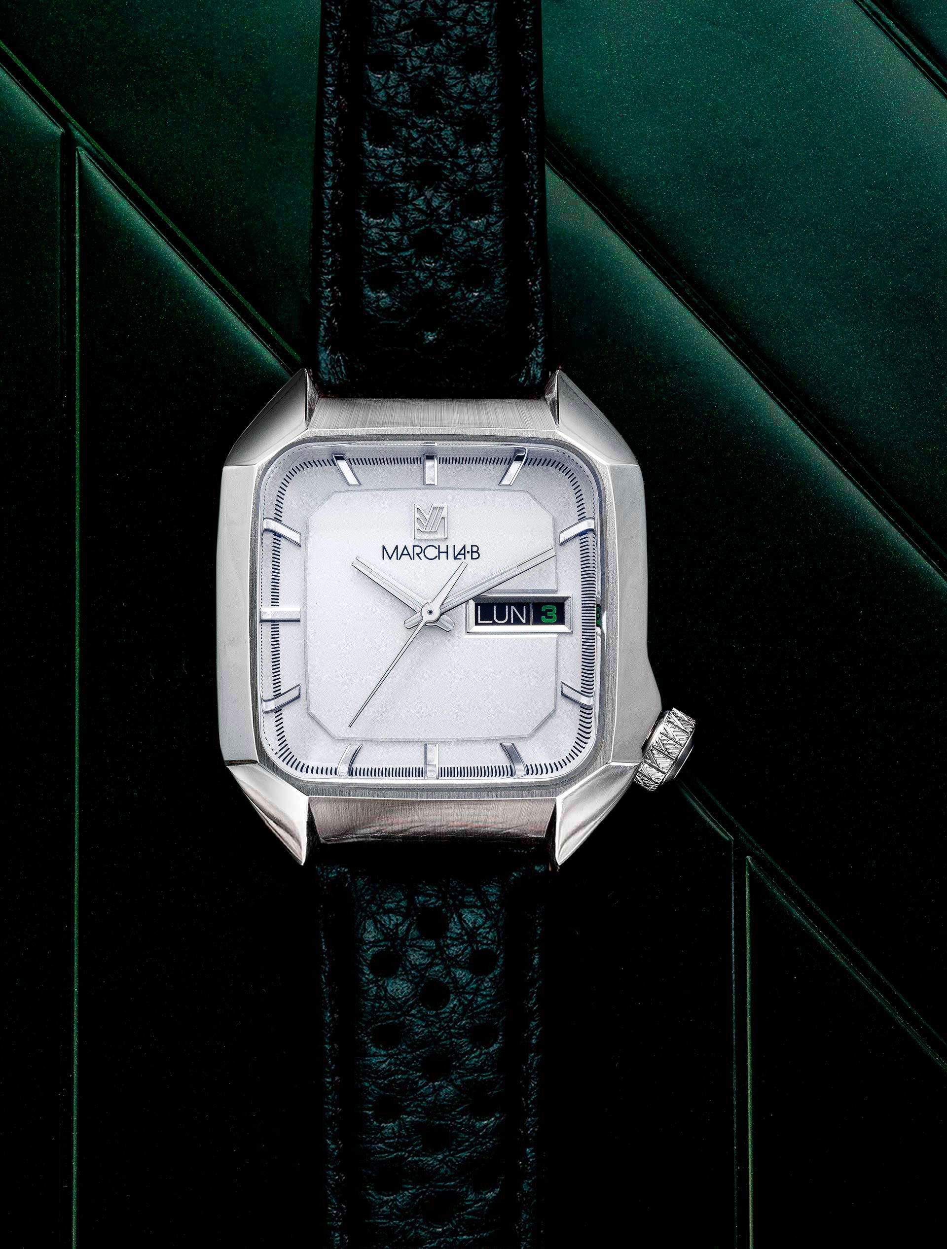 march-la-b-am2-slim-lectrique-white-36mm-quartz-100m image 2