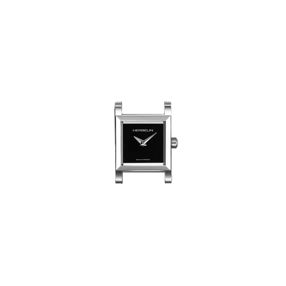 herbelin-antar-s-carr-noir-bo-tier-de-montre-quartz-acier-19-4-mm image 1