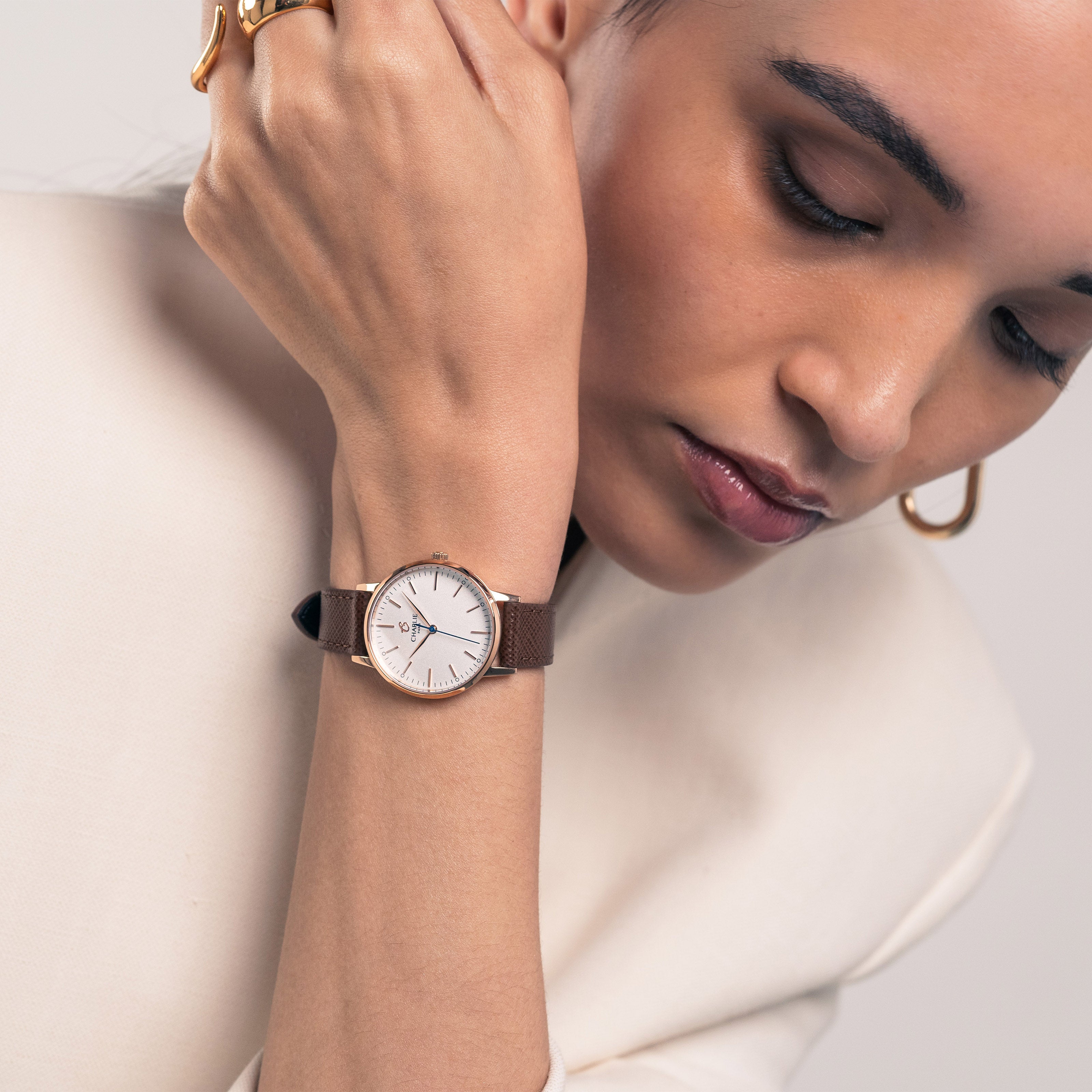 charlie-paris-bracelet-montre-cuir-saffiano-marron-14mm image 2