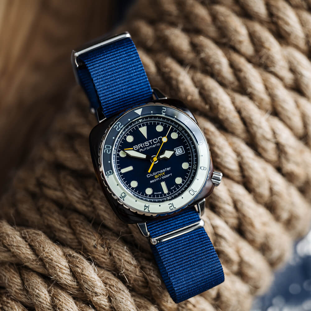 briston-clubmaster-diver-pro-gmt-automatique-44-mm-bleu-marine image 2