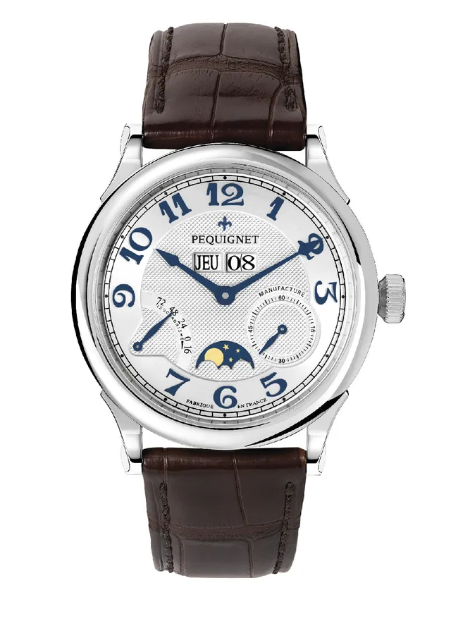 montre-pequignet-royale-paris-calibre-royal-grande-date-et-phase-de-lune image 1