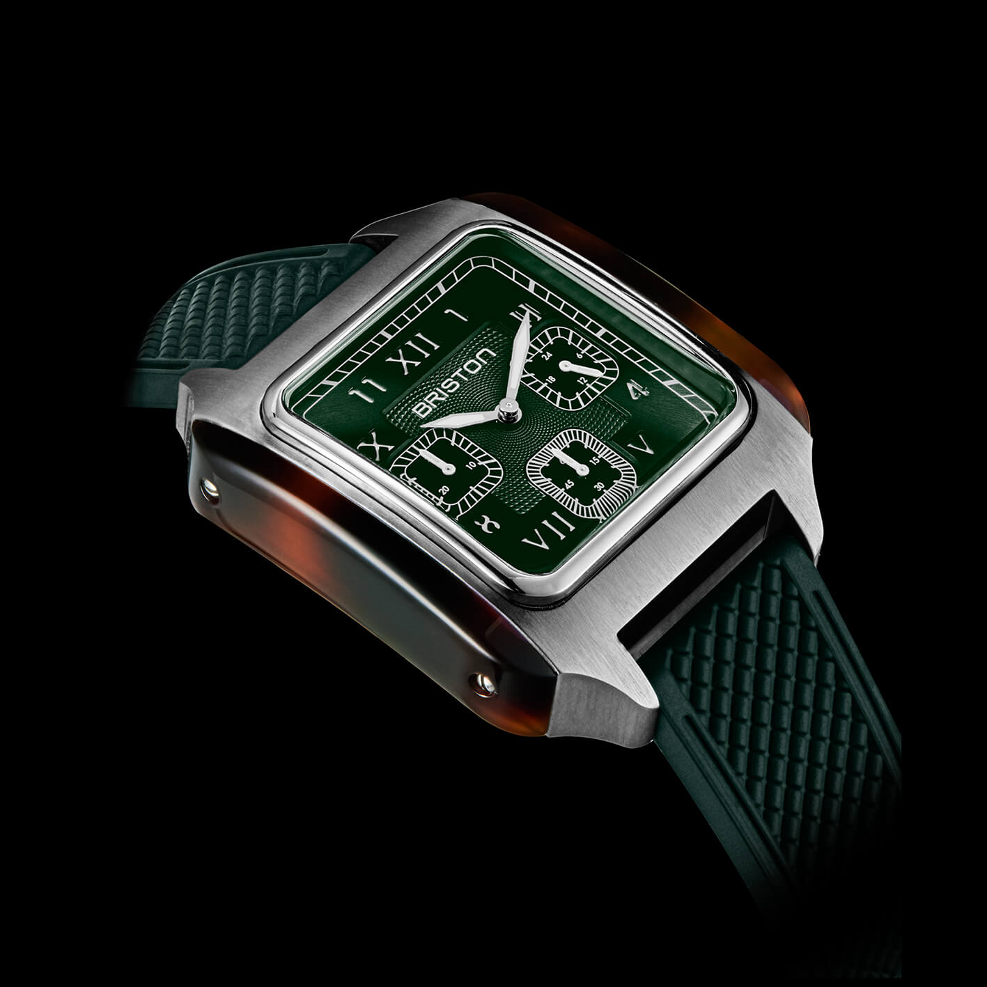 briston-streamliner-kennedy-chrono-38-5-mm-vert-anglais-quartz image 5
