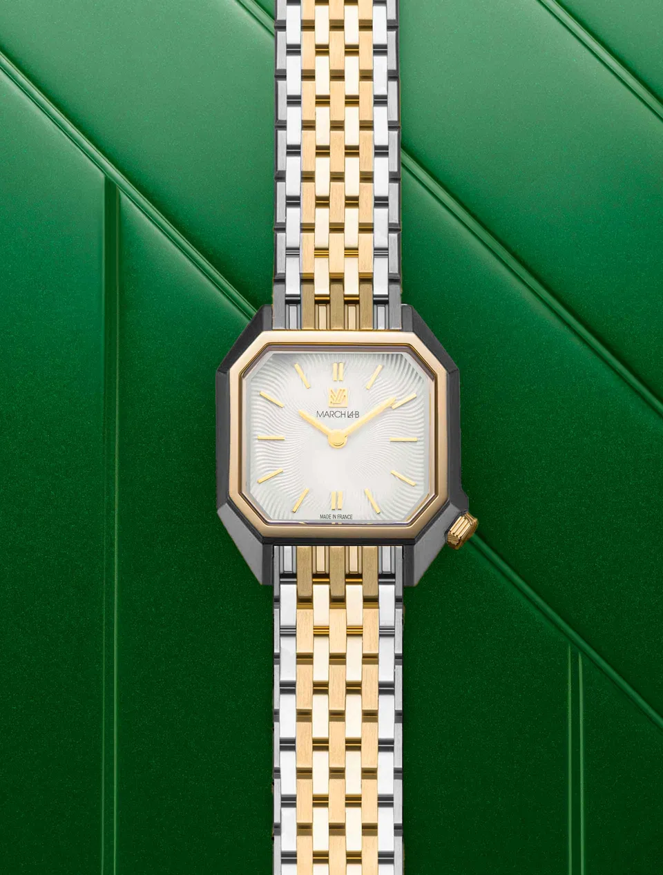 march-la-b-lady-mansart-metallic-montre-octogonale-26-mm-femme image 1