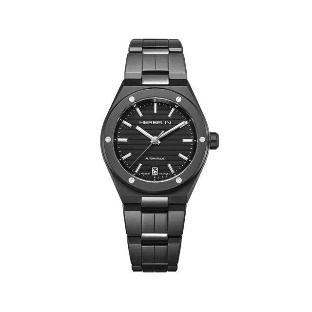 herbelin-cap-camarat-automatique-c-ramique-noir-mat-dition-limit-e-montre-homme image 1