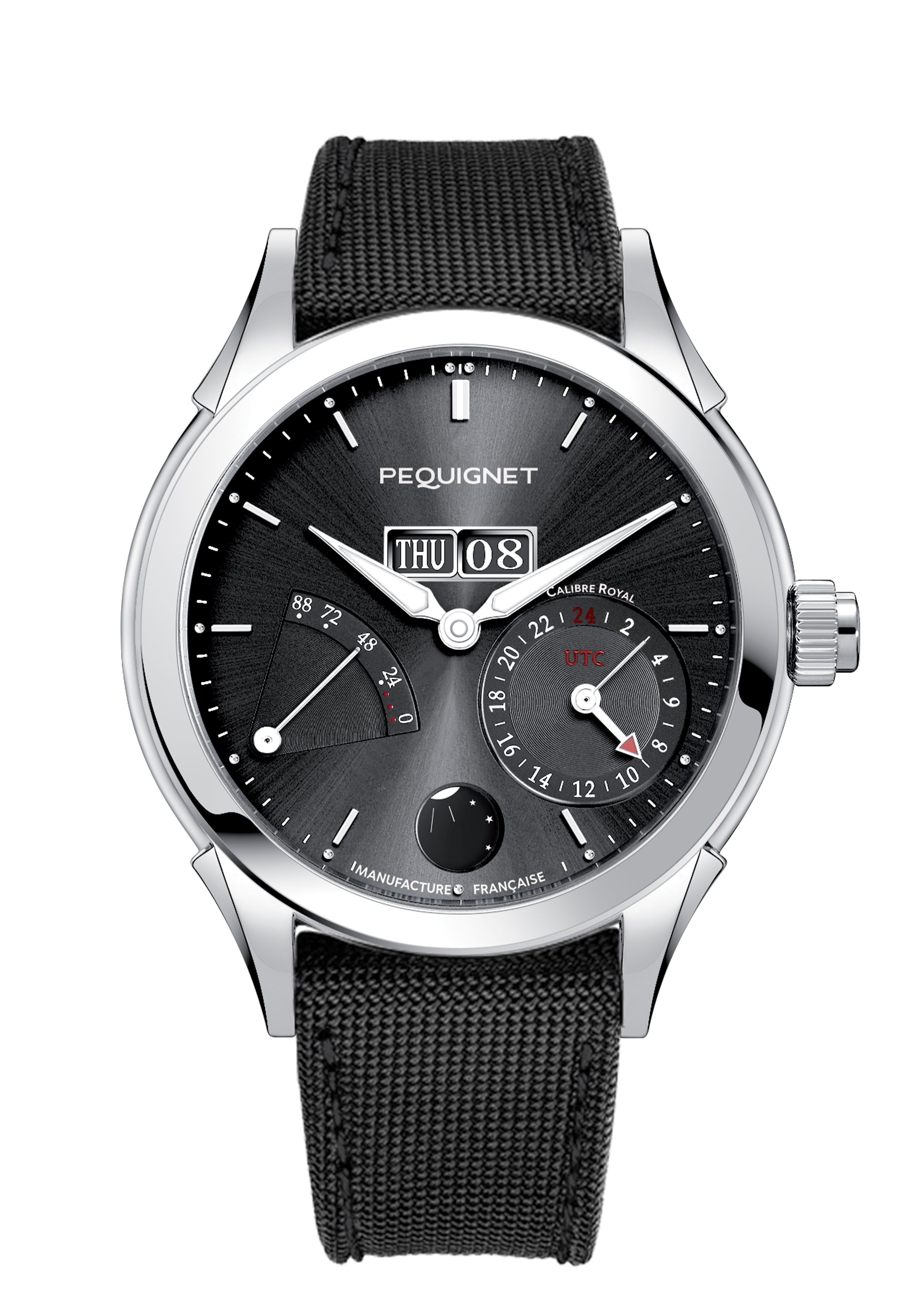 pequignet-royale-gmt-montre-double-fuseau-utc-cadran-anthracite image 3