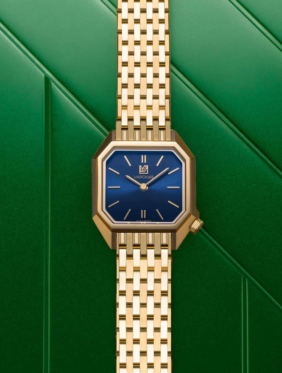 march-la-b-lady-mansart-amiral-montre-femme-octogonale-26-mm-cadran-bleu image 1