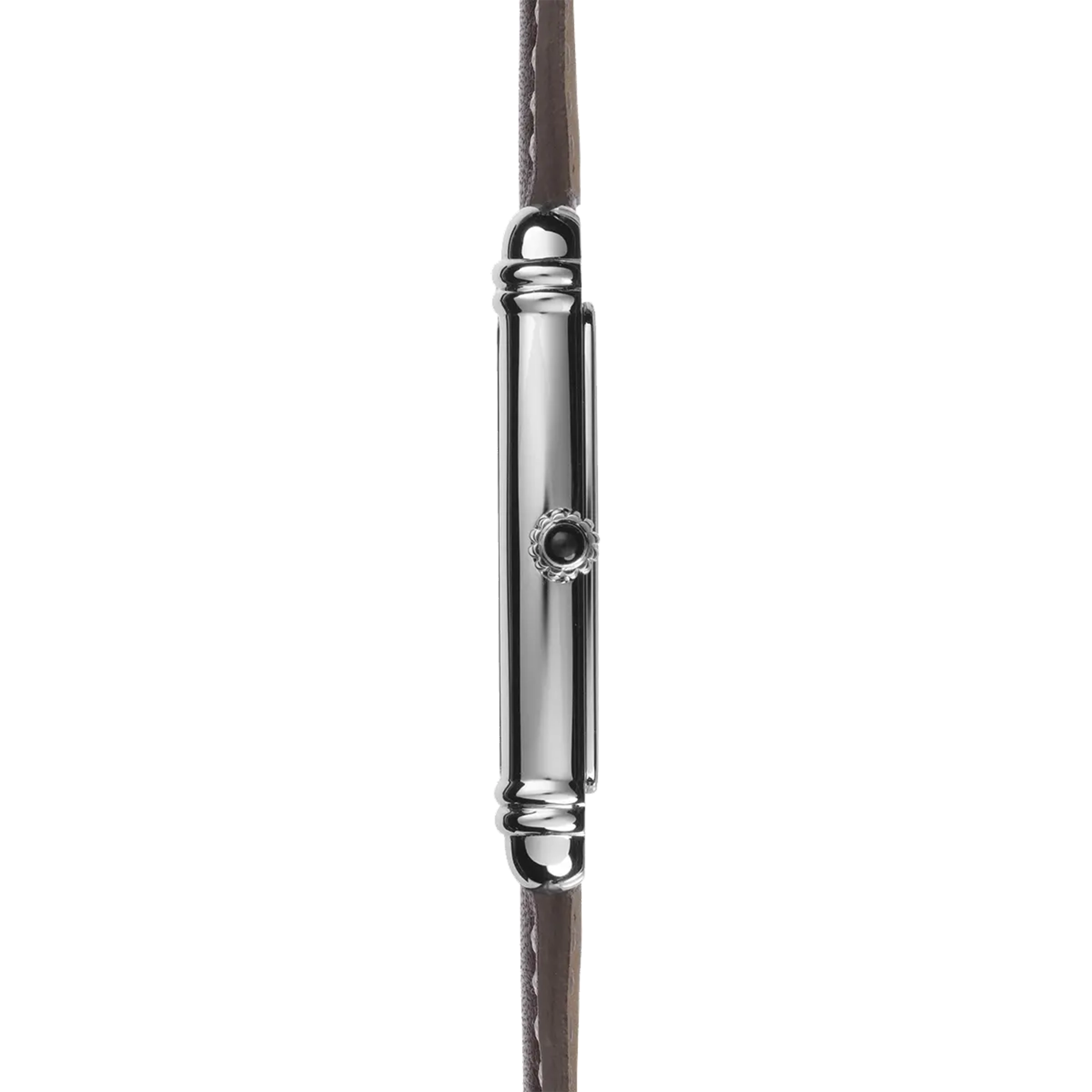 herbelin-art-d-co-petite-seconde-homme-acier-cuir-brun-quartz image 3
