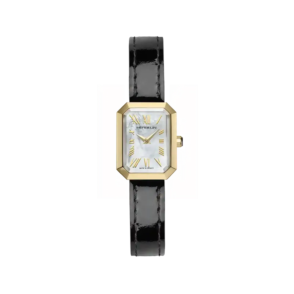 herbelin-octog-ne-quartz-femme-pvd-or-jaune-nacre-blanche image 1