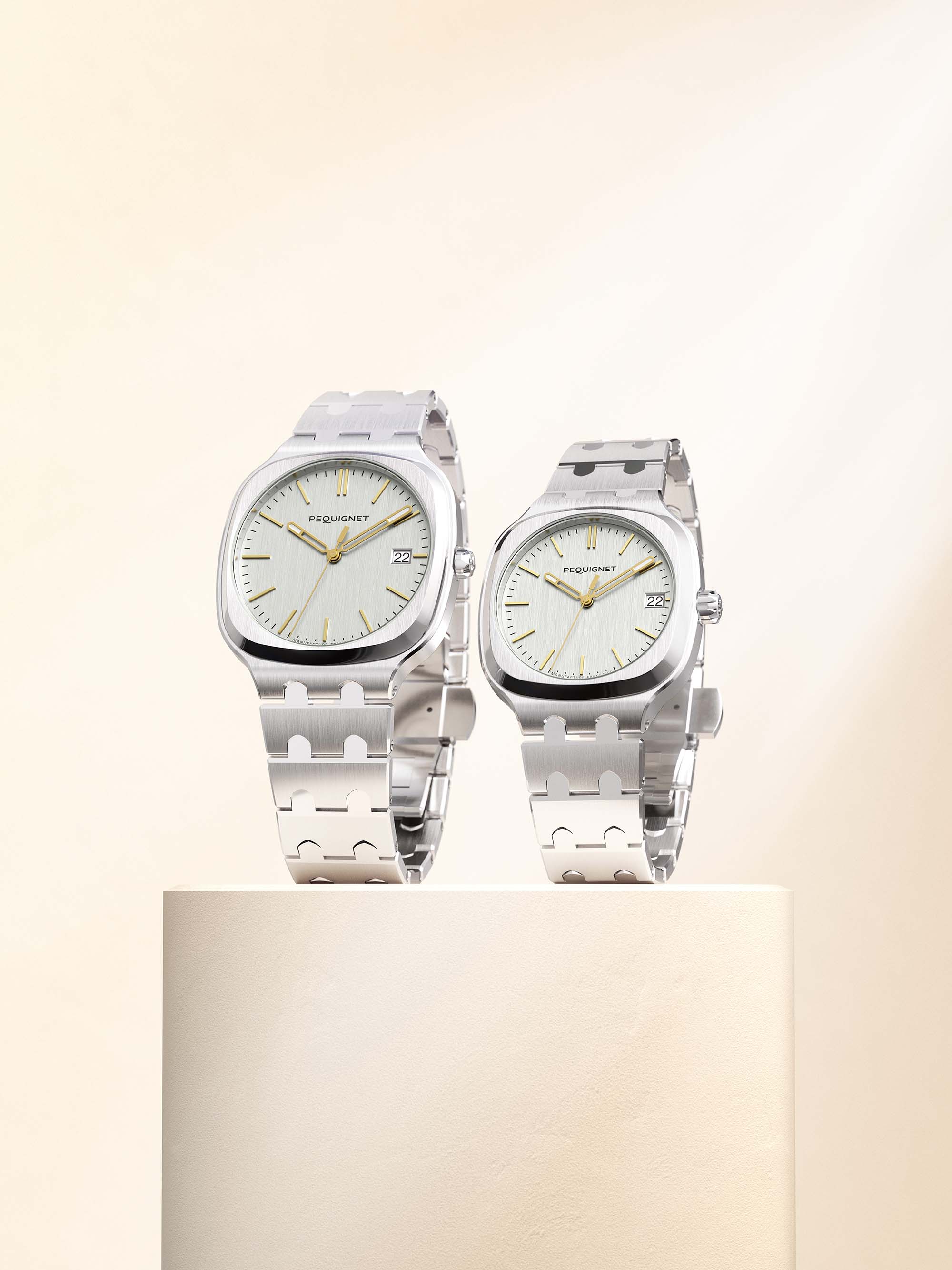 pequignet-concorde-36-mm-argent-dor-montre-sport-chic-femme-calibre-initial image 6
