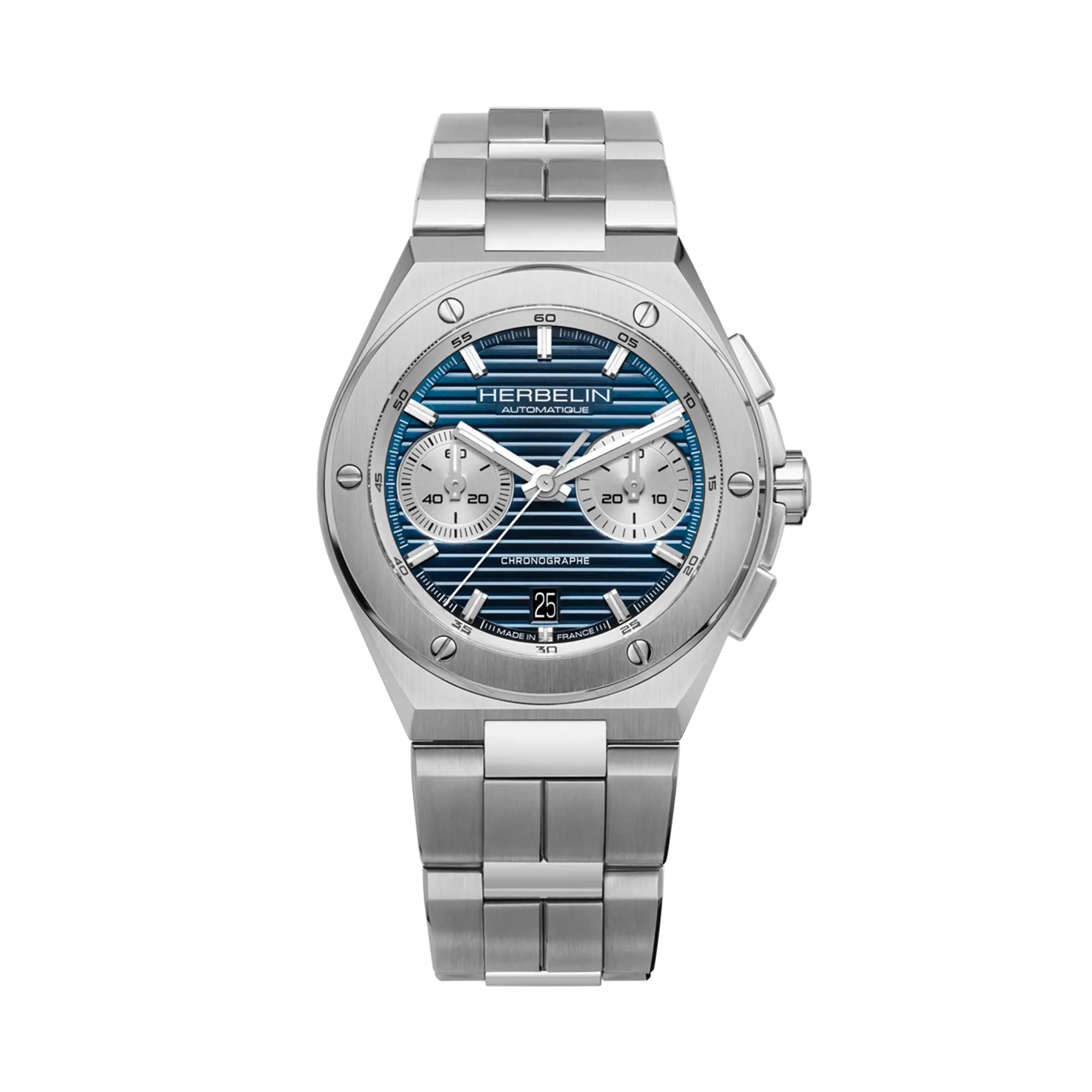 herbelin-cap-camarat-chronographe-automatique-42mm-montre-homme-acier-bleu image 1