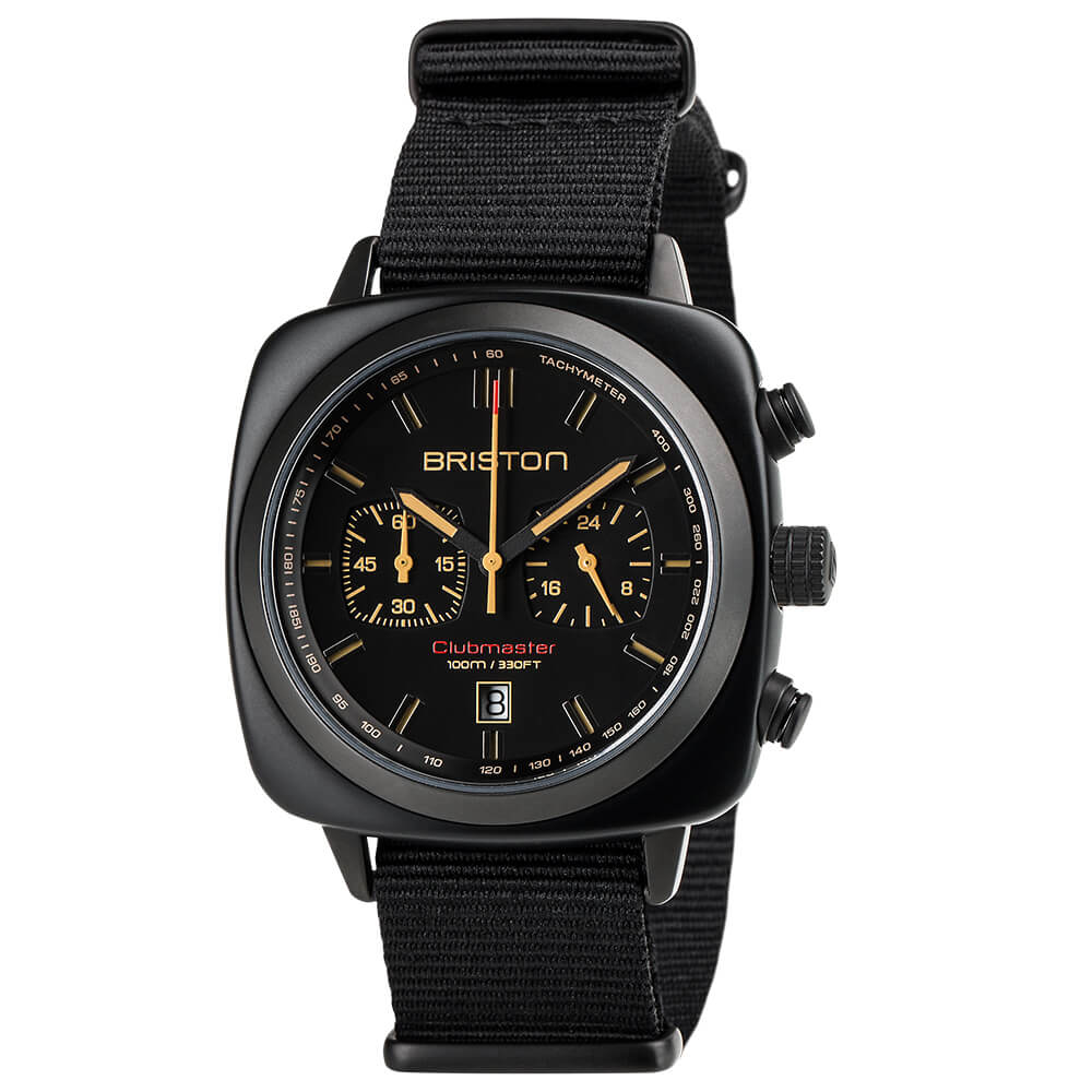 briston-clubmaster-sport-chronographe-42-mm-noir-mat-quartz image 1