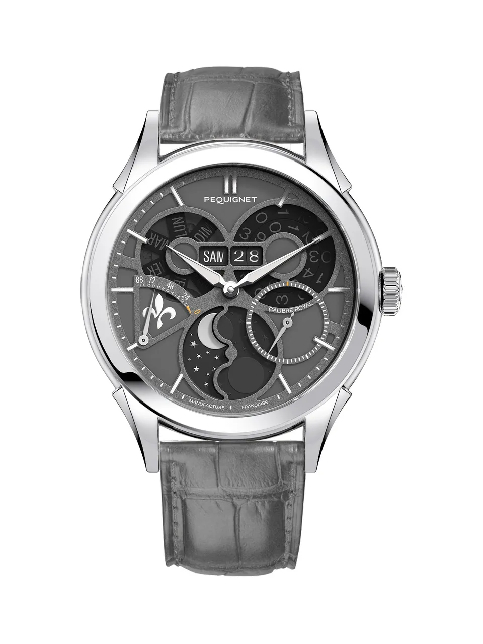 pequignet-royale-saphir-gris-d-ombre-montre-calibre-royal-homme image 1