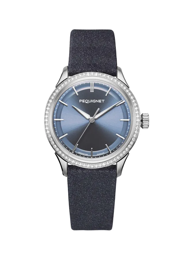 pequignet-royale-paris-36-mm-montre-bleu-glacier-78-diamants-calibre-initial image 1