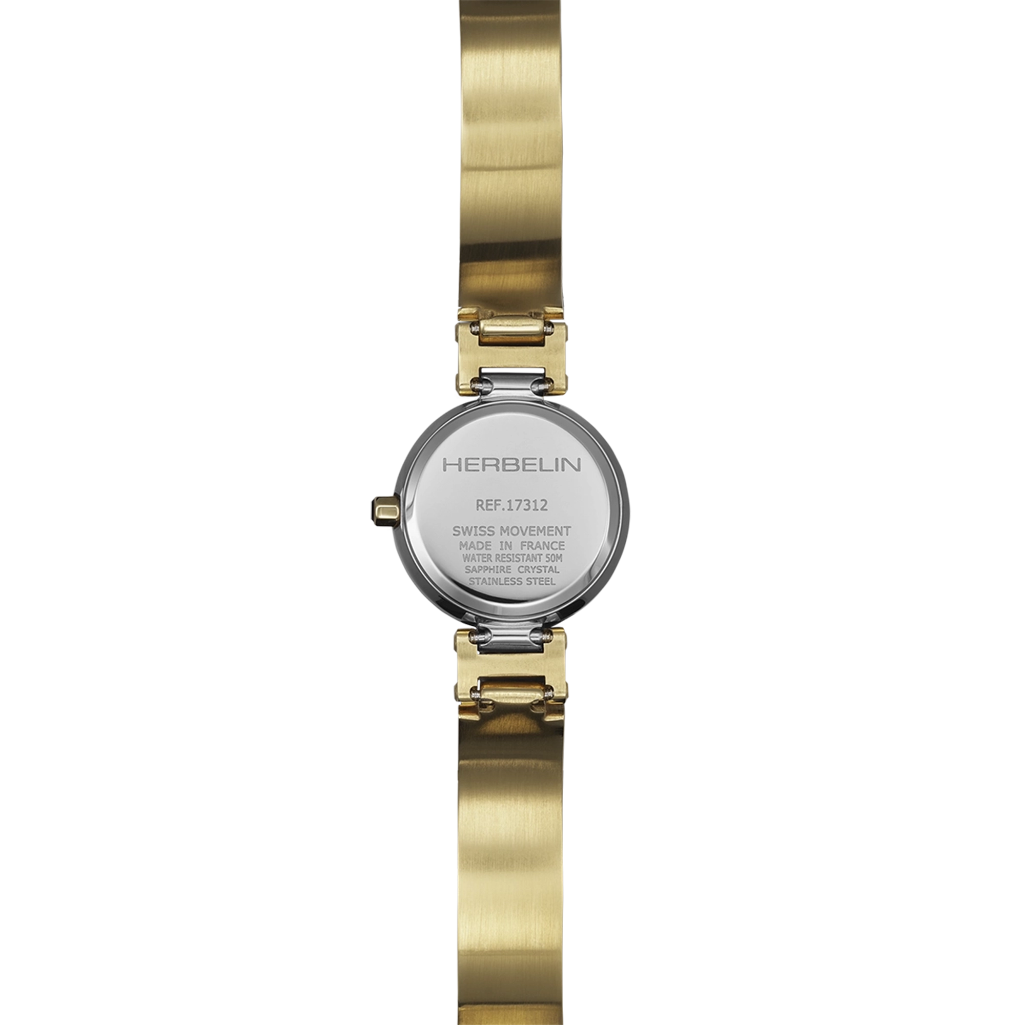 herbelin-lady-h-quartz-montre-femme-bicolore-nacre image 4