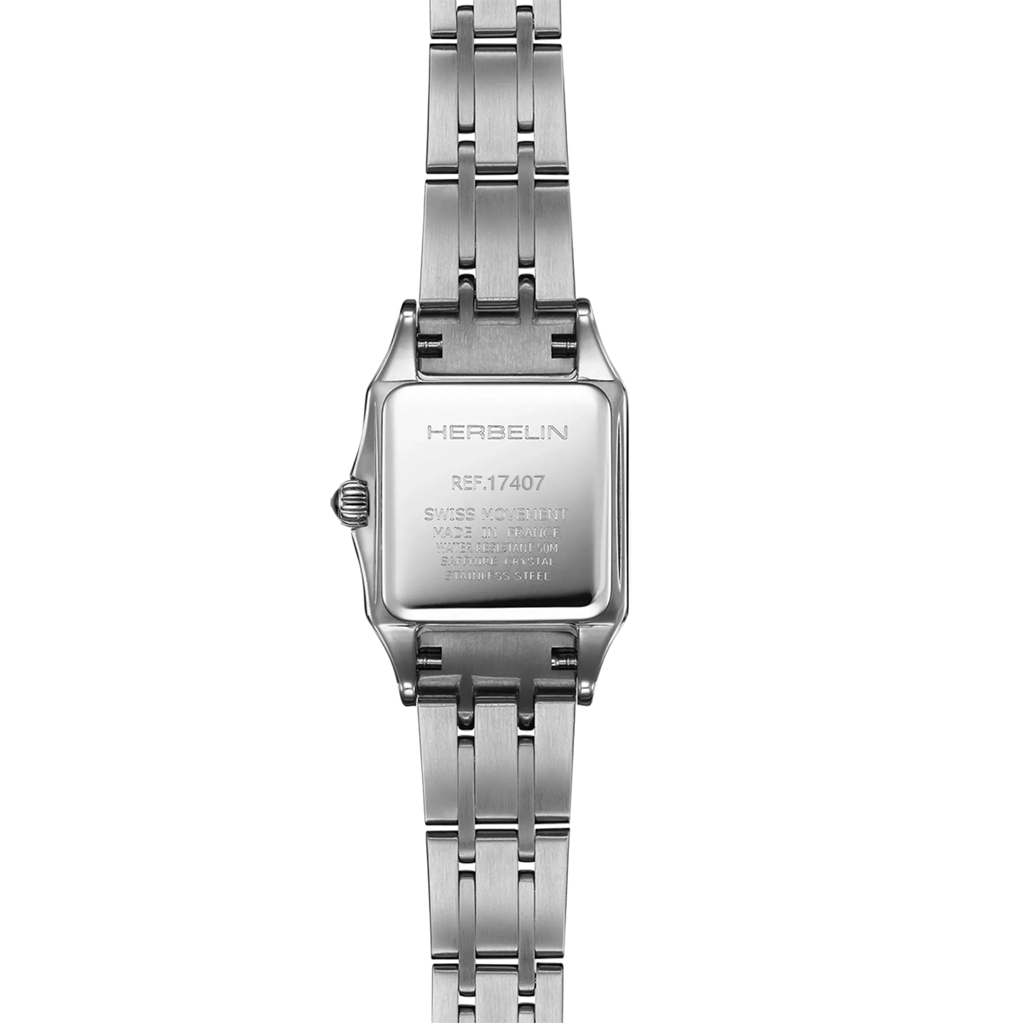 herbelin-luna-mini-quartz-acier-diamants-femme image 4