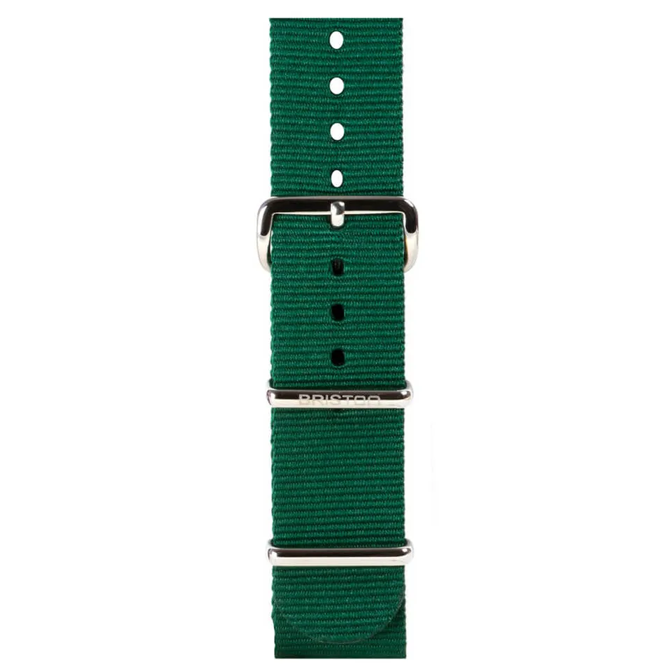 briston-clubmaster-classic-bracelet-type-nato-20-mm-vert-anglais image 1
