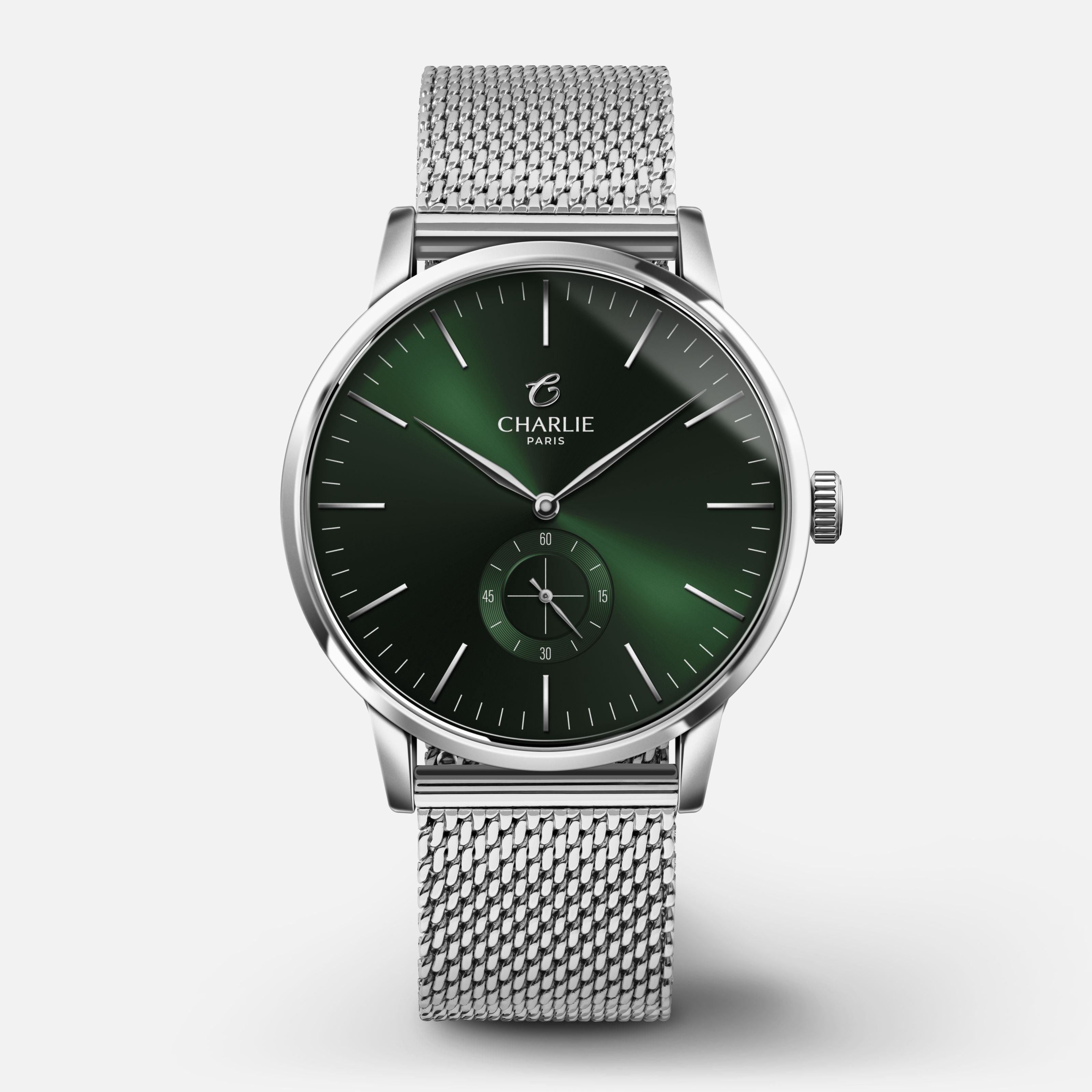 charlie-paris-horizon-montre-quartz-homme-39mm-cadran-vert image 5