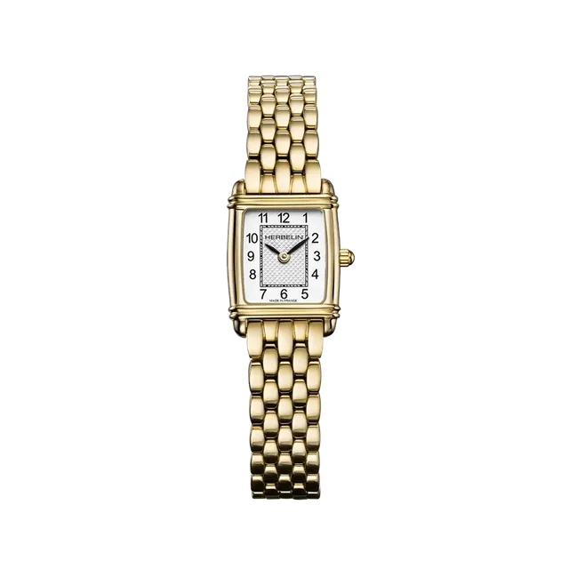 herbelin-art-d-co-tonneau-quartz-pvd-or-jaune-femme-xs image 1