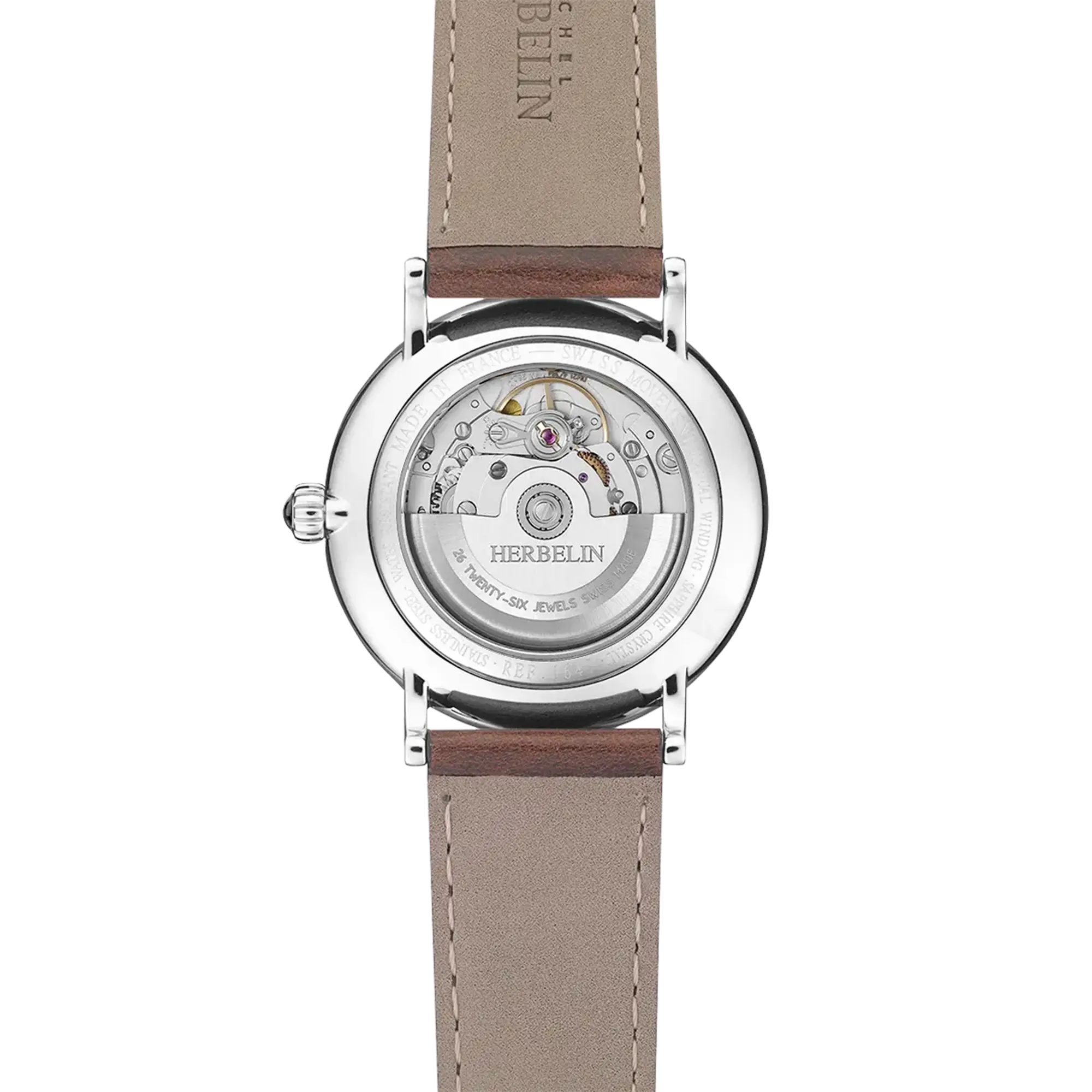 herbelin-inspiration-automatique-montre-homme-vert-acier-40mm image 4