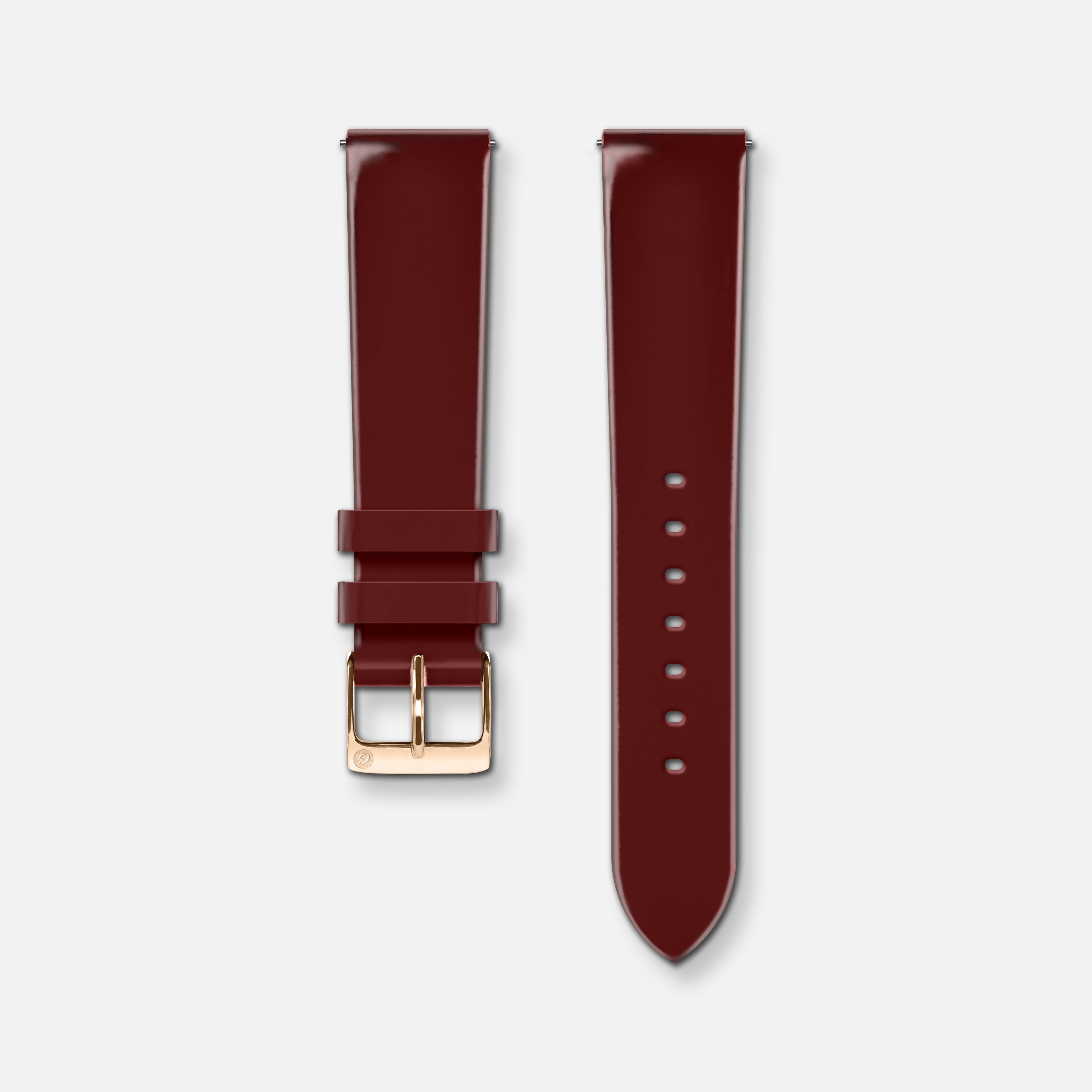 charlie-paris-bracelet-montre-cuir-vernis-bordeaux-18mm image 1