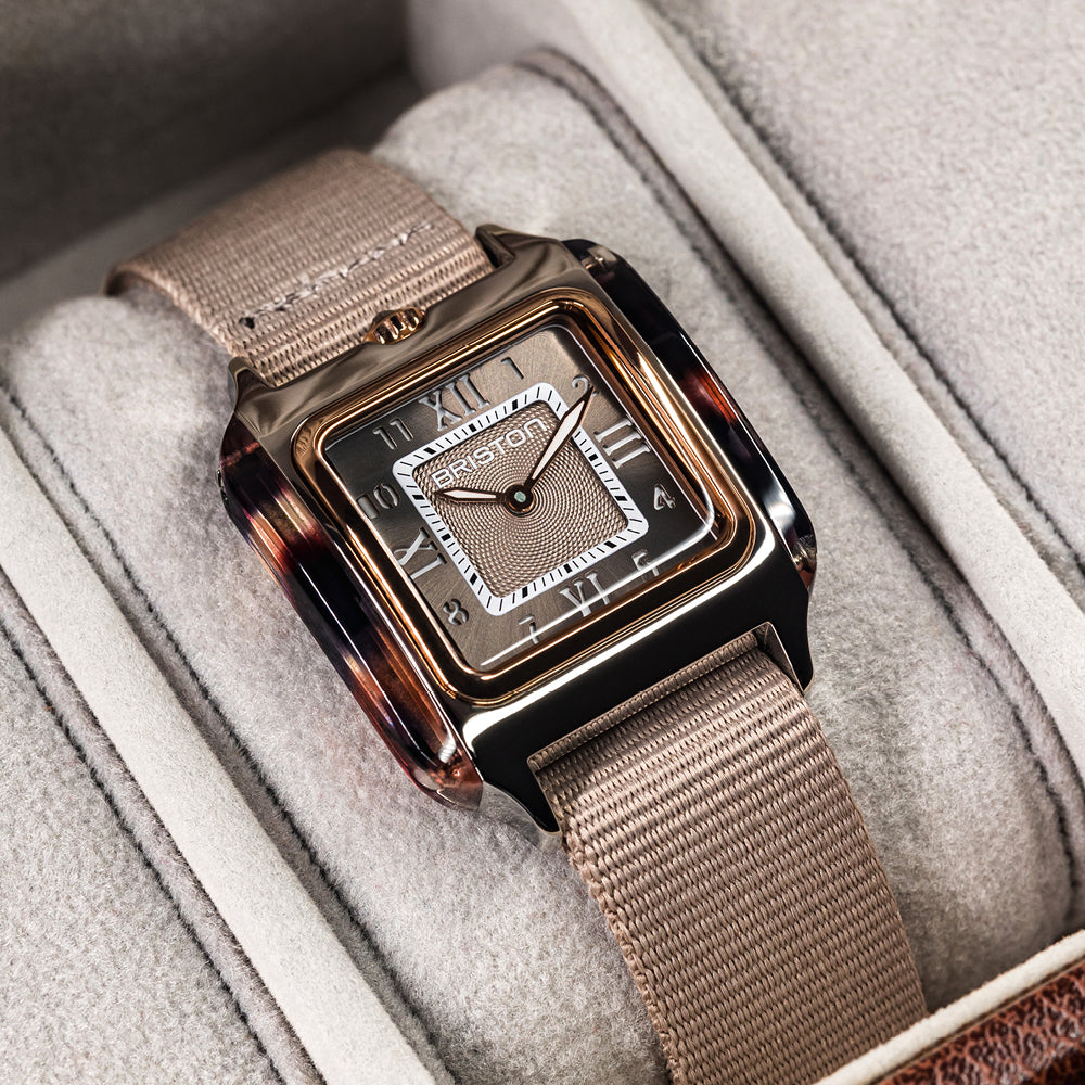 briston-streamliner-kennedy-spring-hm-30mm-rose-gold-taupe image 2