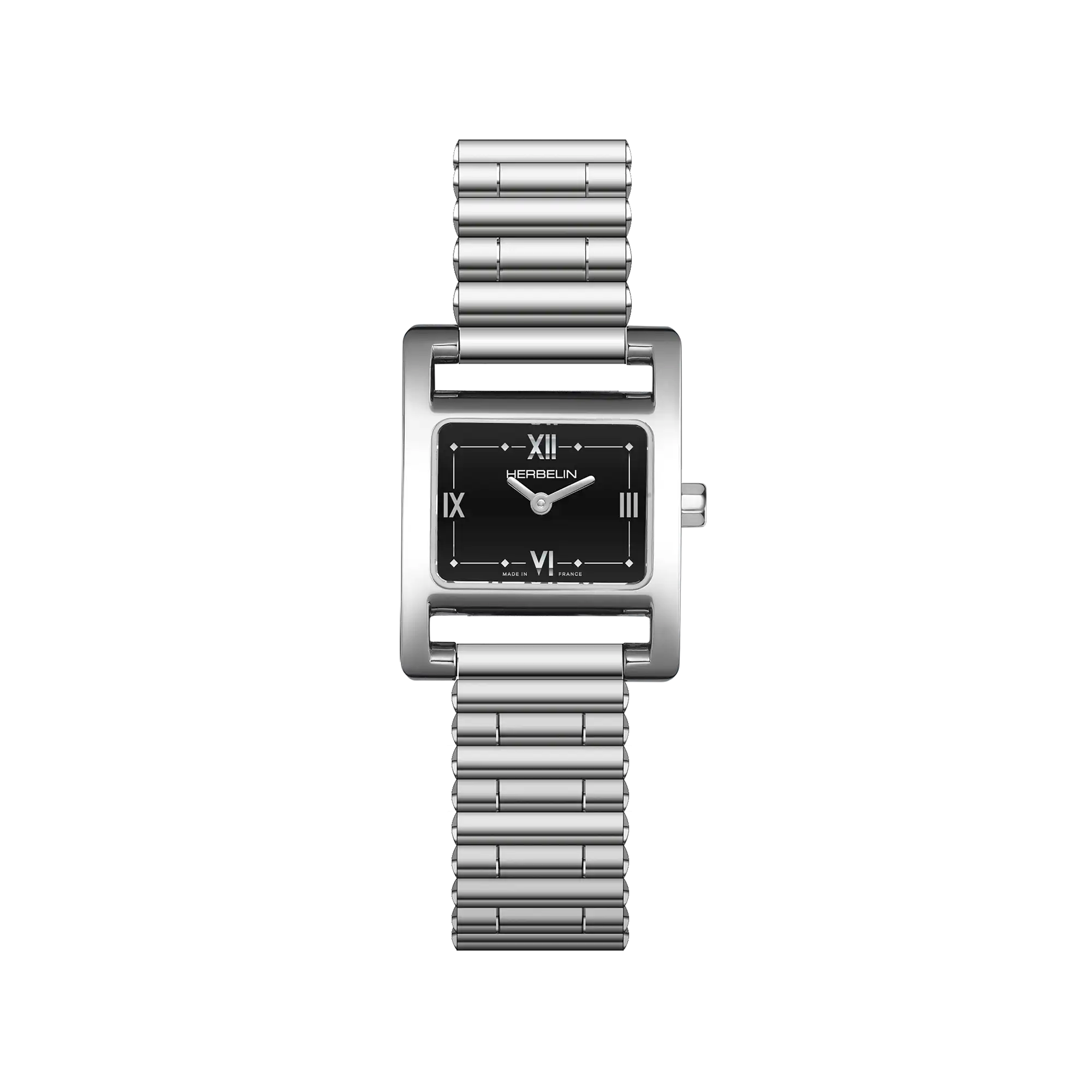 herbelin-ve-avenue-quartz-acier-et-noir-montre-femme-23-4x19-mm image 1