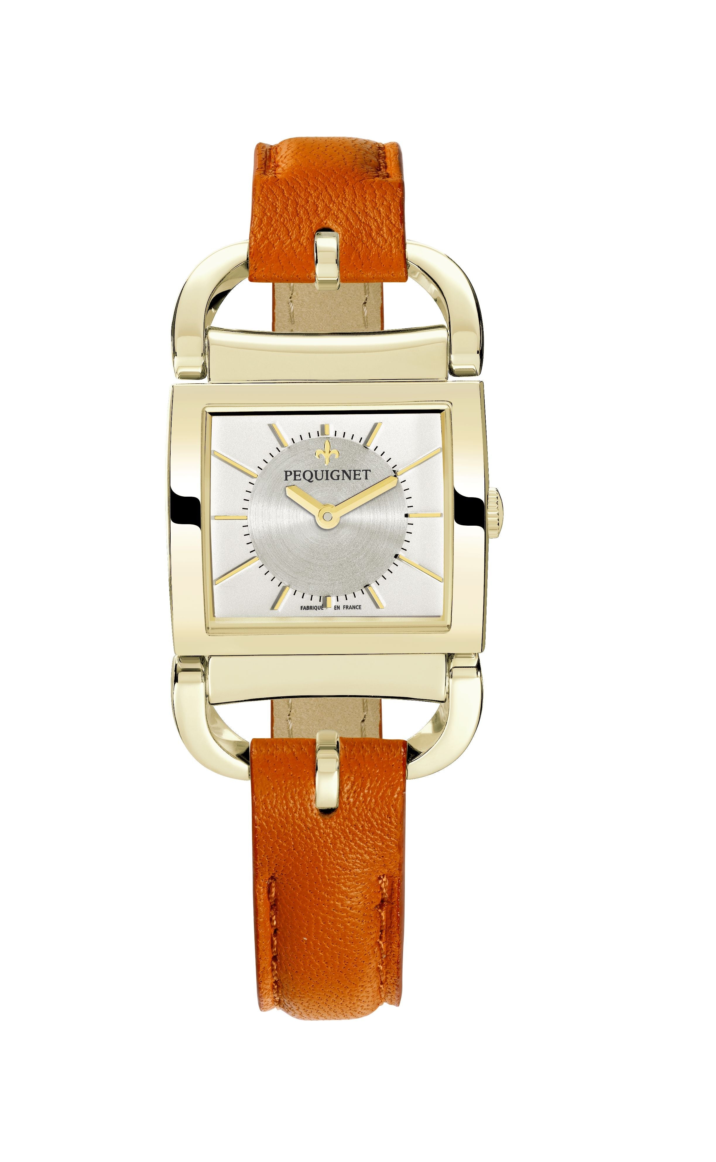pequignet-equus-attelage-femme-rectangulaire-or-jaune-montre-quartz-argent-solei image 7