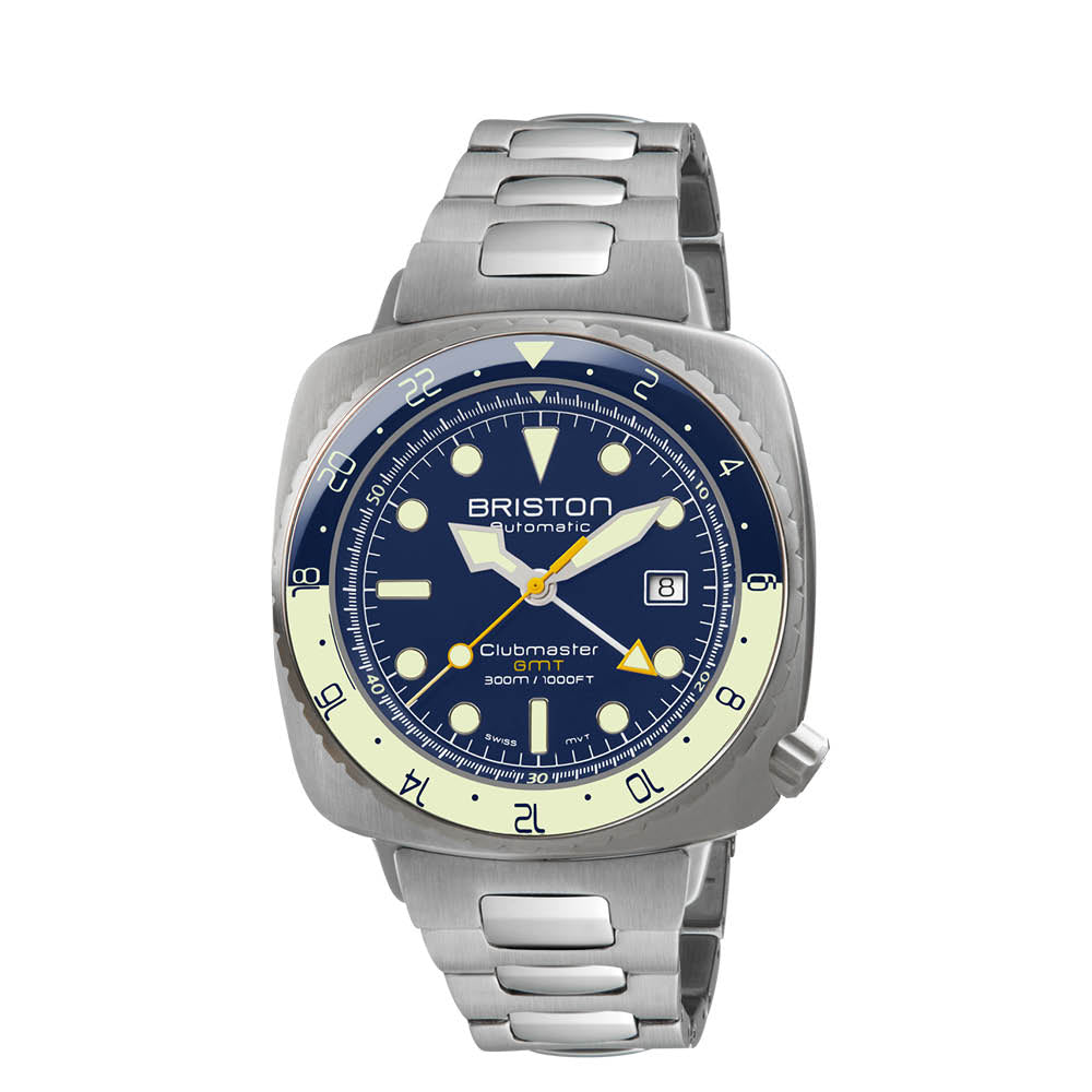 briston-clubmaster-diver-pro-gmt-automatique-44-mm-acier-bleu-marine image 1