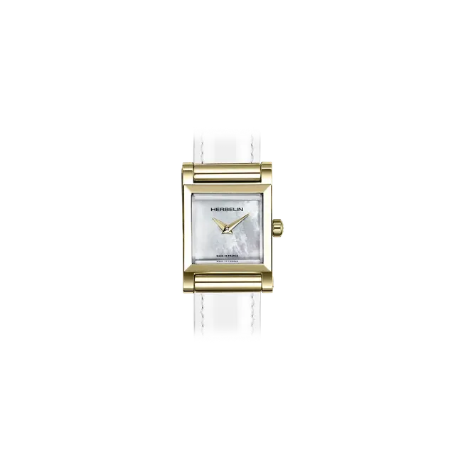 herbelin-antar-s-carr-femme-quartz-pvd-or-jaune-nacre image 1