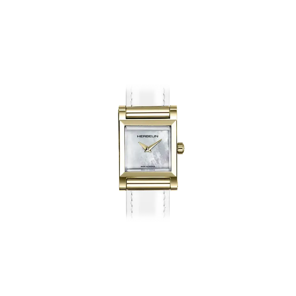 herbelin-antar-s-carr-femme-quartz-pvd-or-jaune-nacre image 1