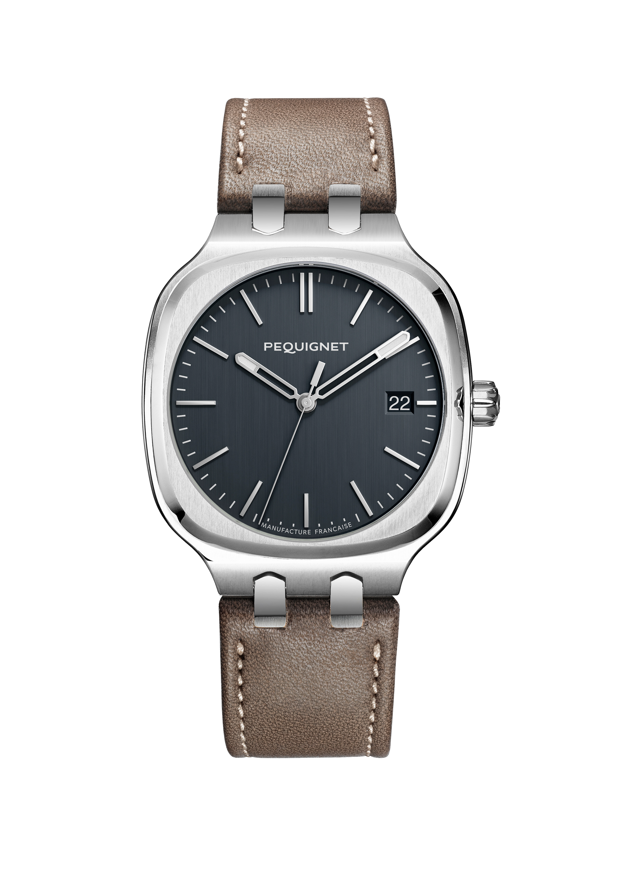 pequignet-concorde-40mm-cadran-gris-anthracite-calibre-initial-montre-femme-acie image 2