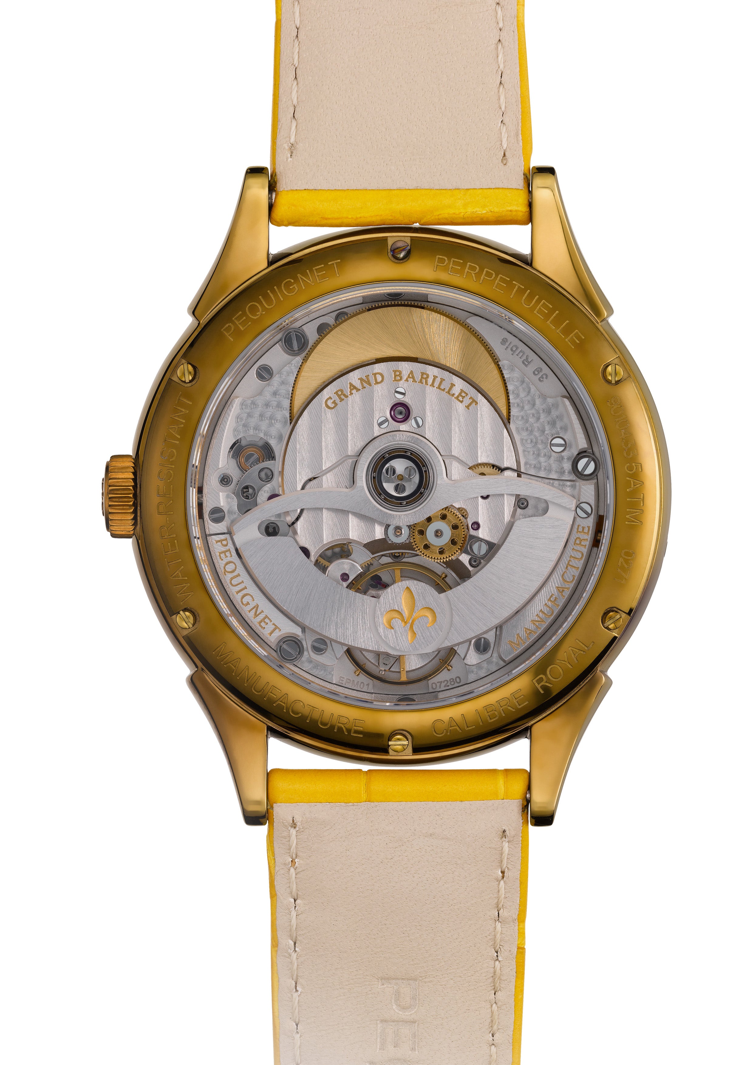 pequignet-royale-saphir-jaune-ambre-s-rie-limit-e-montre-calibre-royal image 2