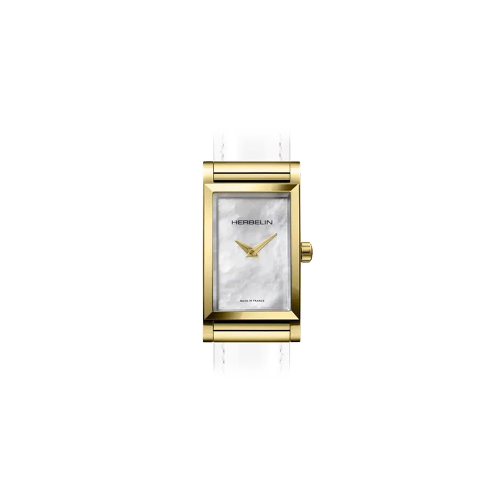 herbelin-antar-s-rectangle-dor-cadran-nacre-blanche-quartz image 2